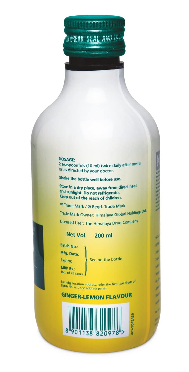Himalaya Gasex Syrup - 200 ml (Ginger Lemon) – view 2
