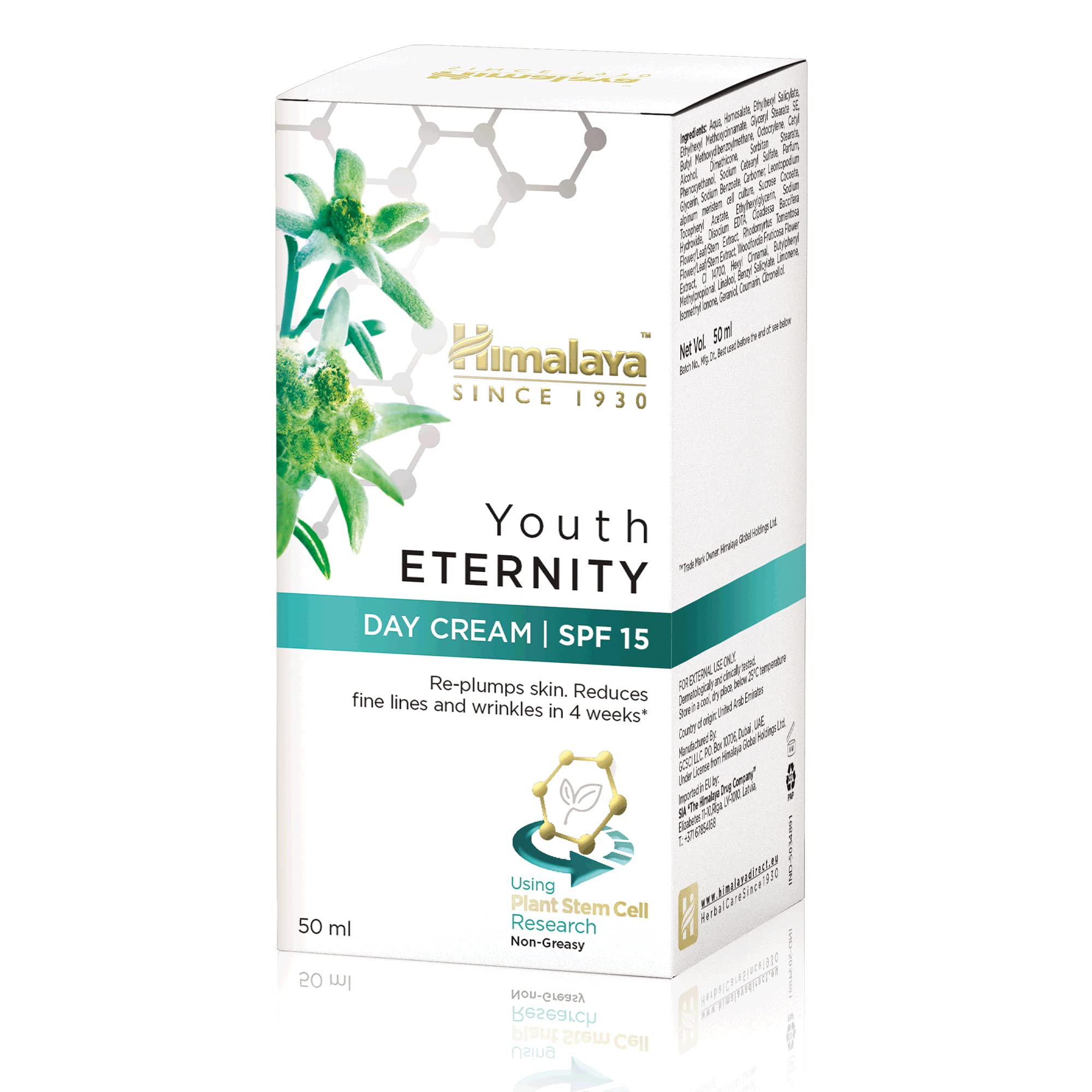 Himalaya Youth Eternity Day Cream 50 ml floral face cream