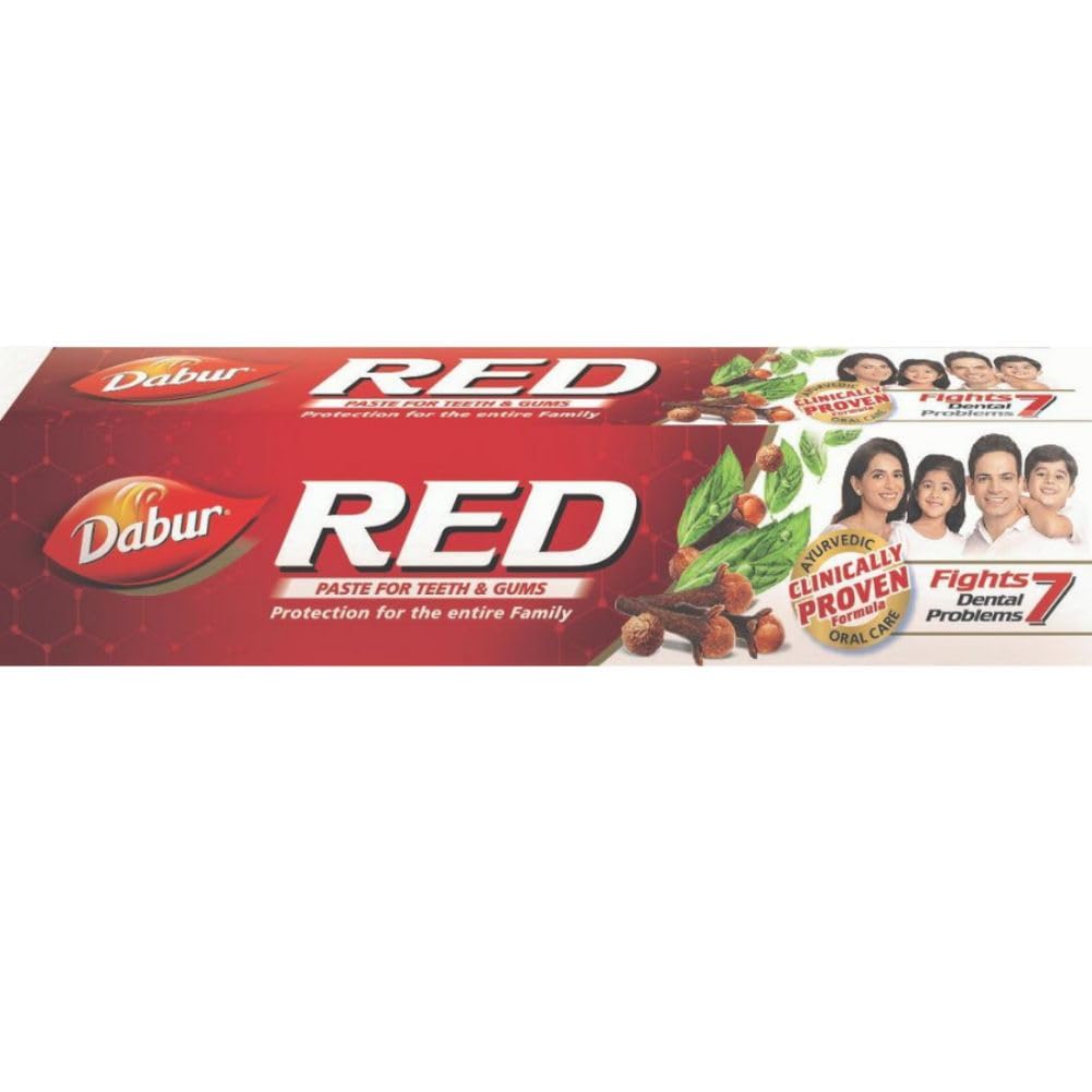 Front pack of Dabur Red Ayurvedic Paste 100 g tube