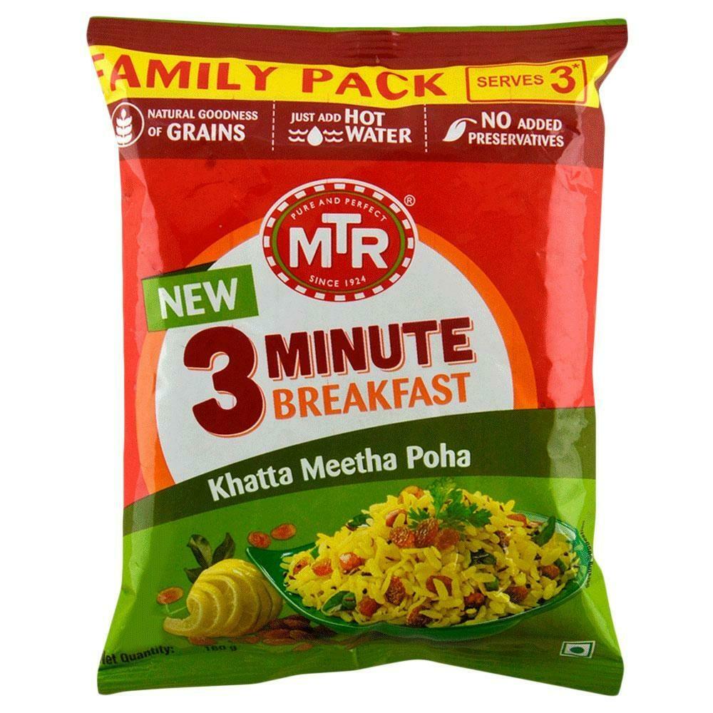 MTR 3-Minute Breakfast Khatta Meetha Poha Mix 160 G – view 1