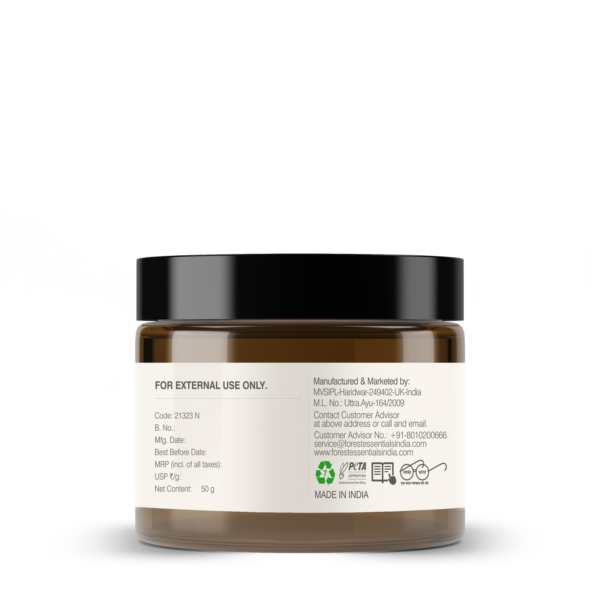 Forest Essentials Nourishing Facial Scrub Black Sesame & Jaggery – view 5