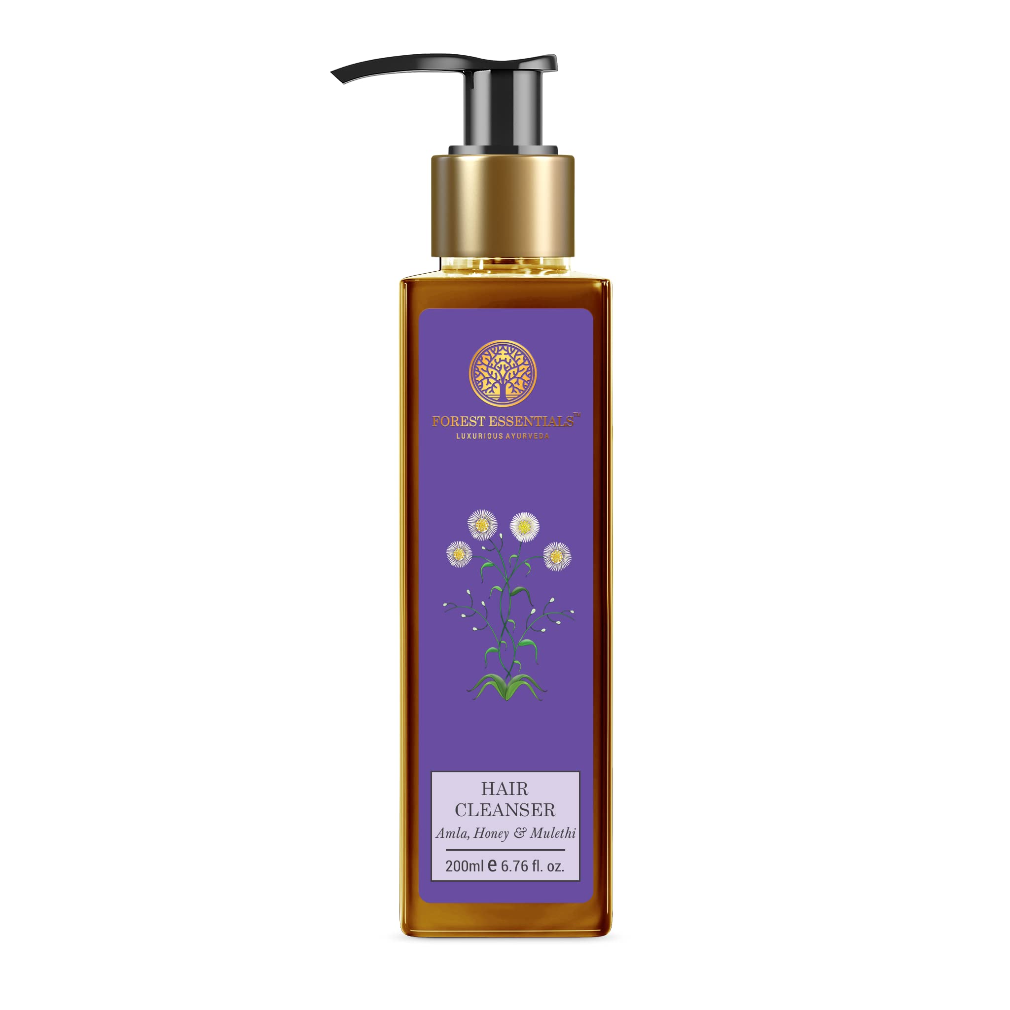 Forest Essentials Hair Cleanser, Bhringraj and Shikakai, 200ml & Forest Essentials Hair Cleanser, Amla, Honey and Mulethi, 200ml – view 3