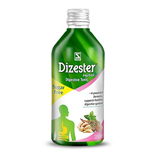 Bottle of Dr. Willmar Schwabe Dizester Herbal syrup