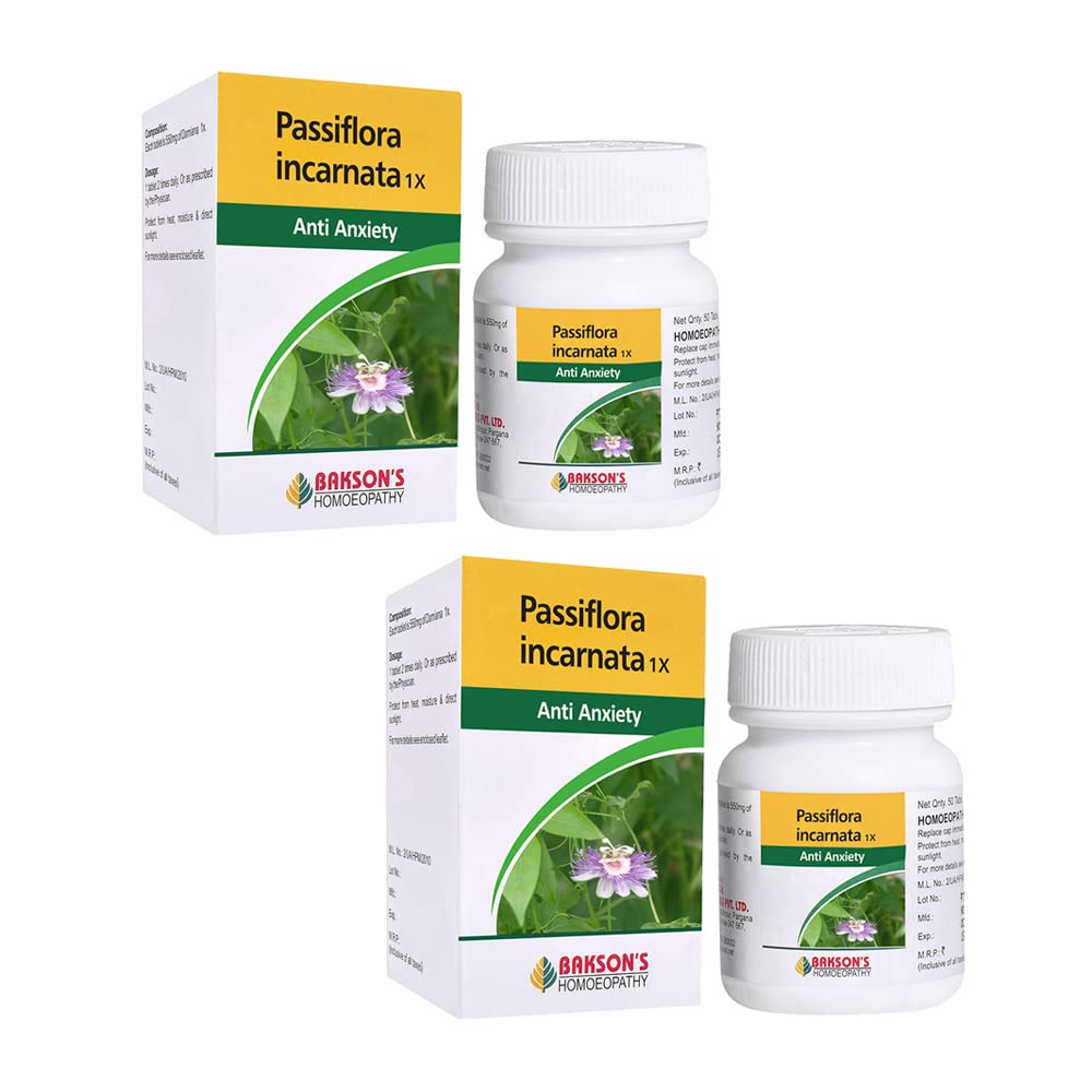 Passiflora Incarnata 1X homoeopathy tablets pack of 2 units