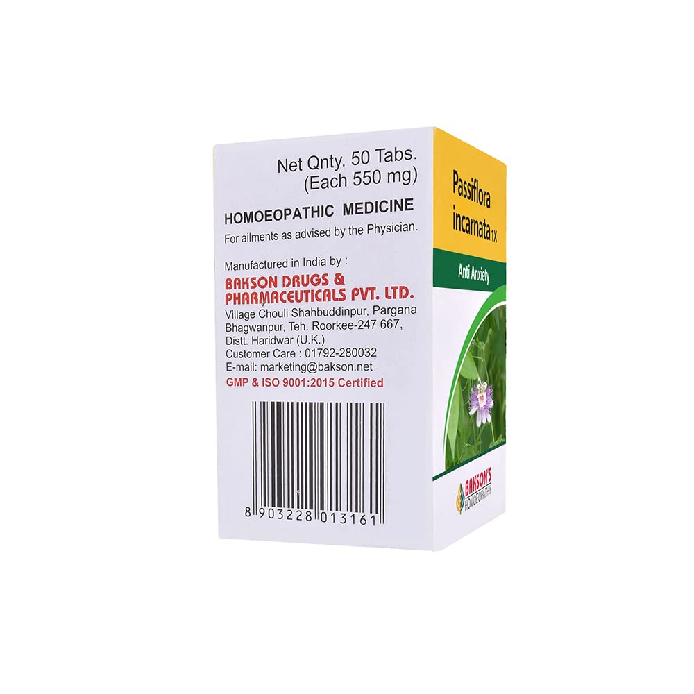 Dr. Bakshi's BAKSON'S HOMOEOPATHY PASSIFLORA INCARNATA -1X-50TAB (Pack of 2) – view 2