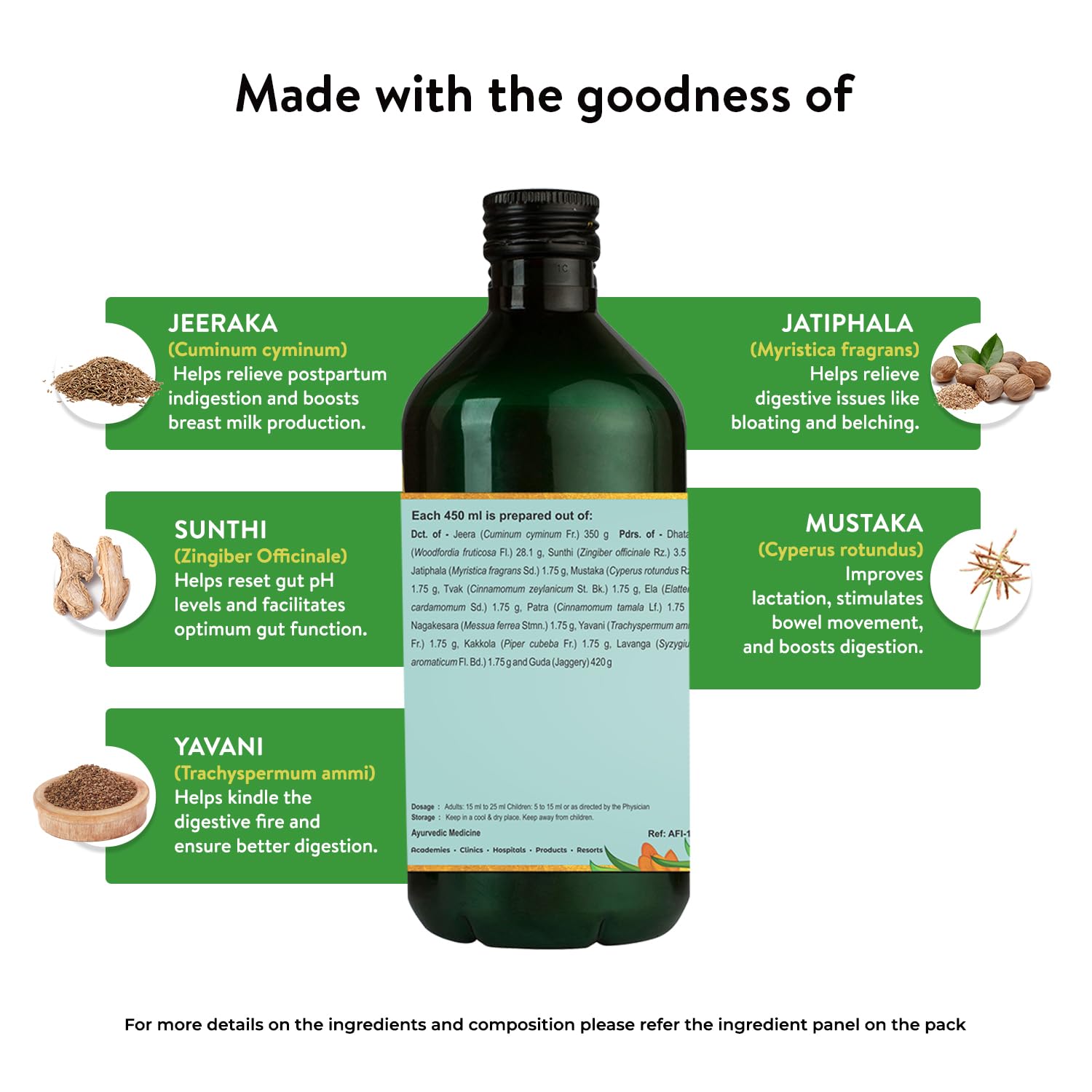 Kerala Ayurveda Jeerakarishta 450ml – view 5