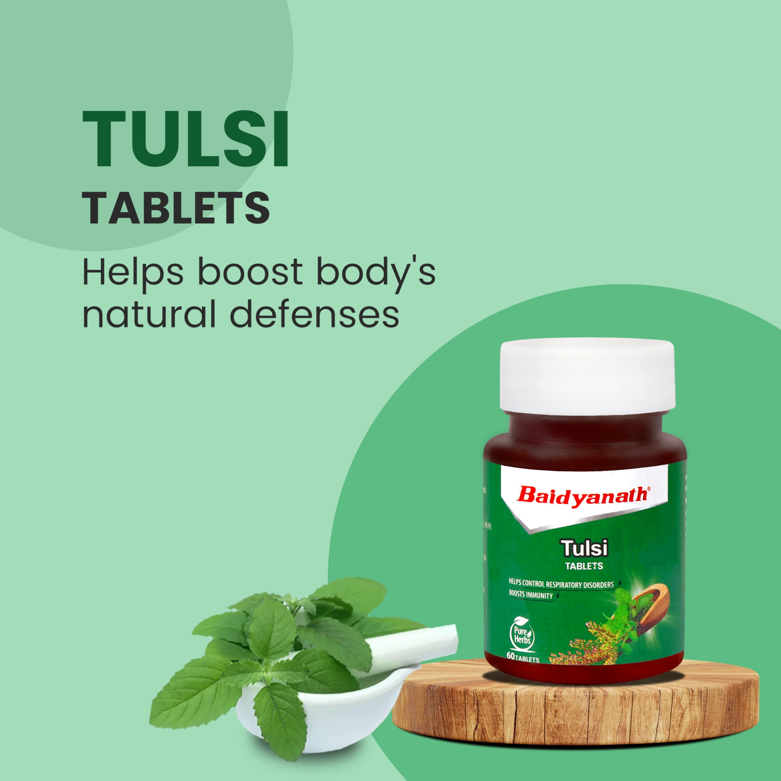 Baidyanath Tulsi Tablets - 60 Tab – view 2