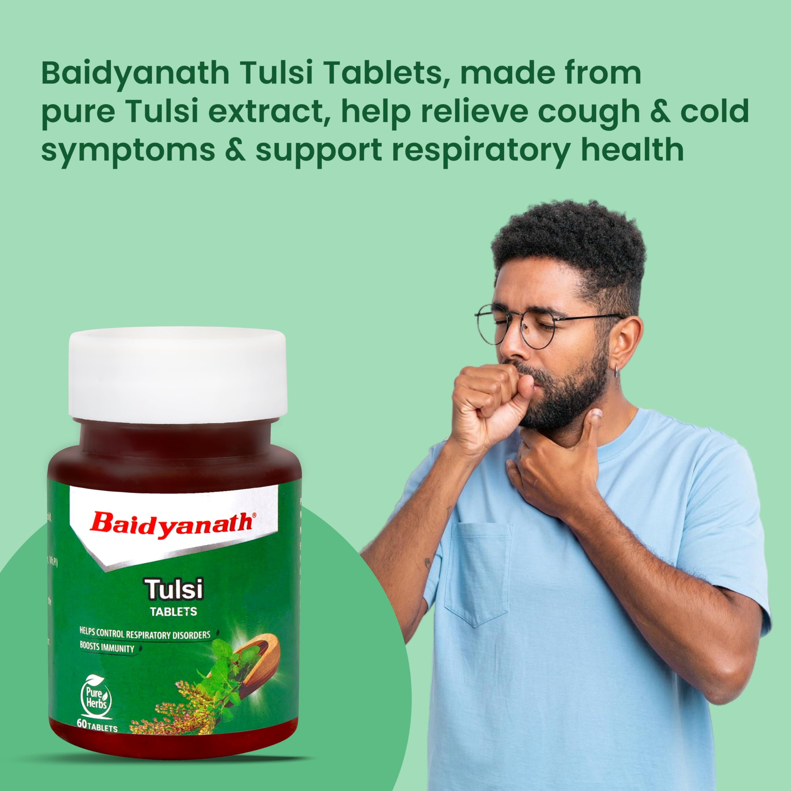 Baidyanath Tulsi Tablets - 60 Tab – view 3