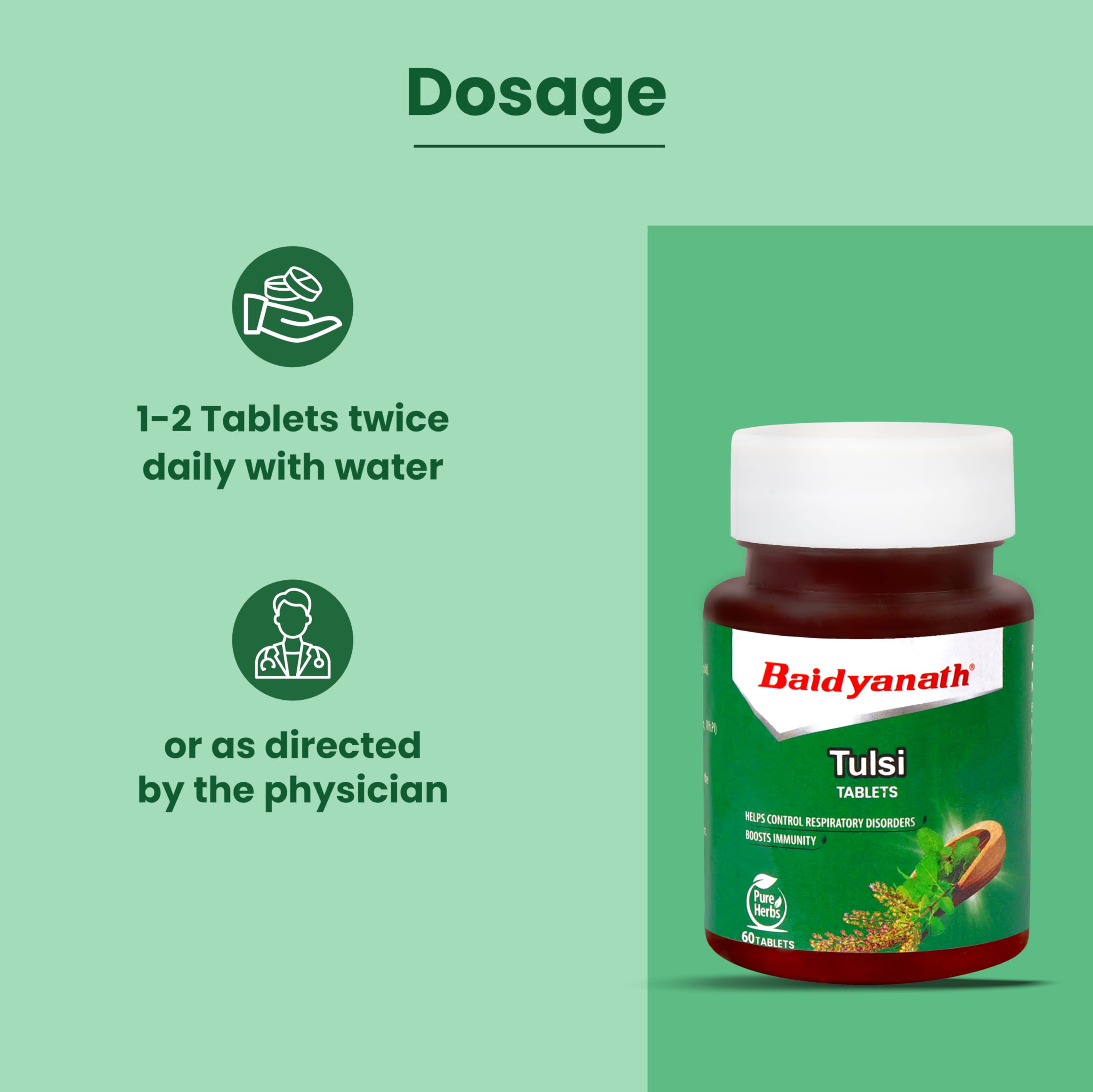 Baidyanath Tulsi Tablets - 60 Tab – view 5