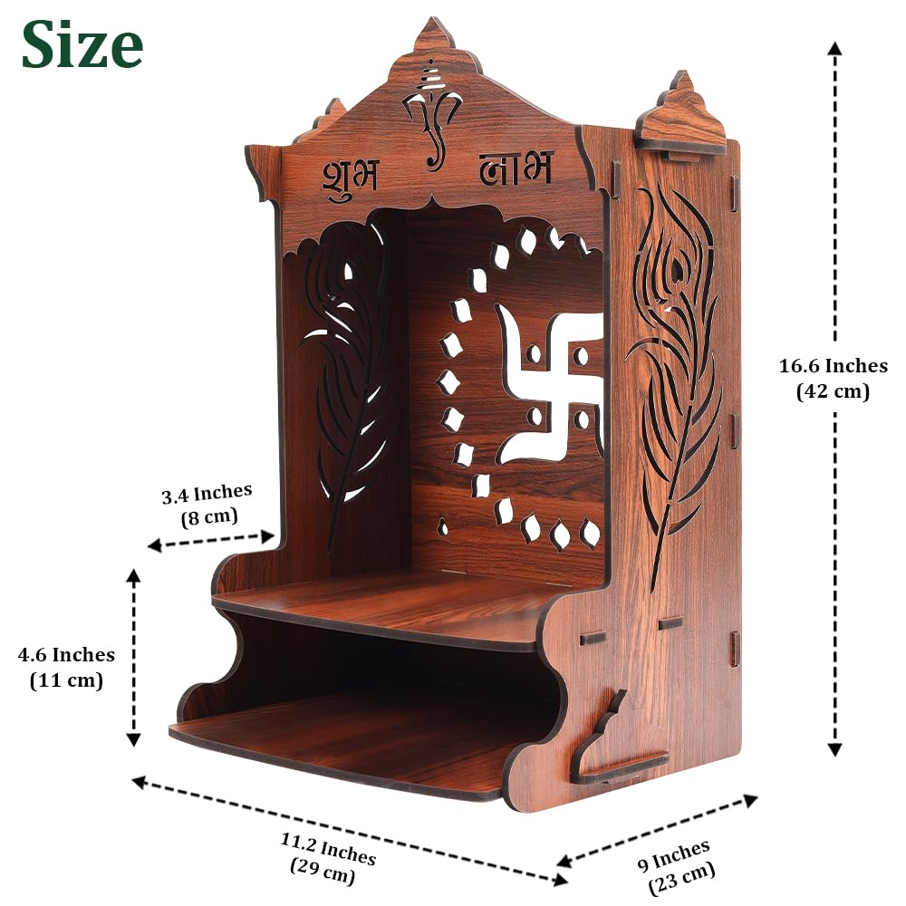 Sehaz Artworks Pooja Mandir for Home Big Size – view 3