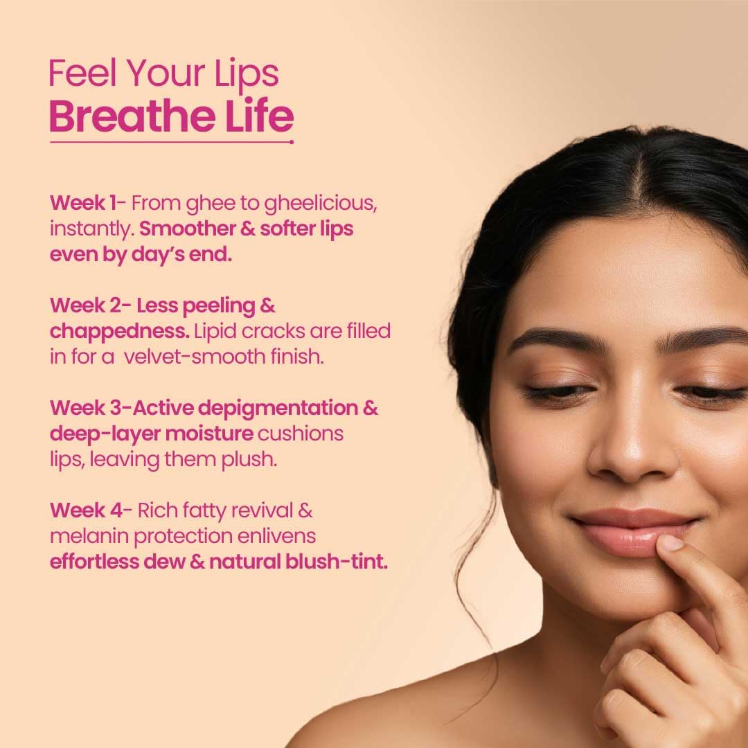Nat Habit Lip Balm Fresh Infused Pomegranate Rose Lip Butter With Desi Ghee & Raw Honey For Lip Pigmentation, Lightening, Dark And Chapped Lips (8gm) (Pack of 2) – view 7