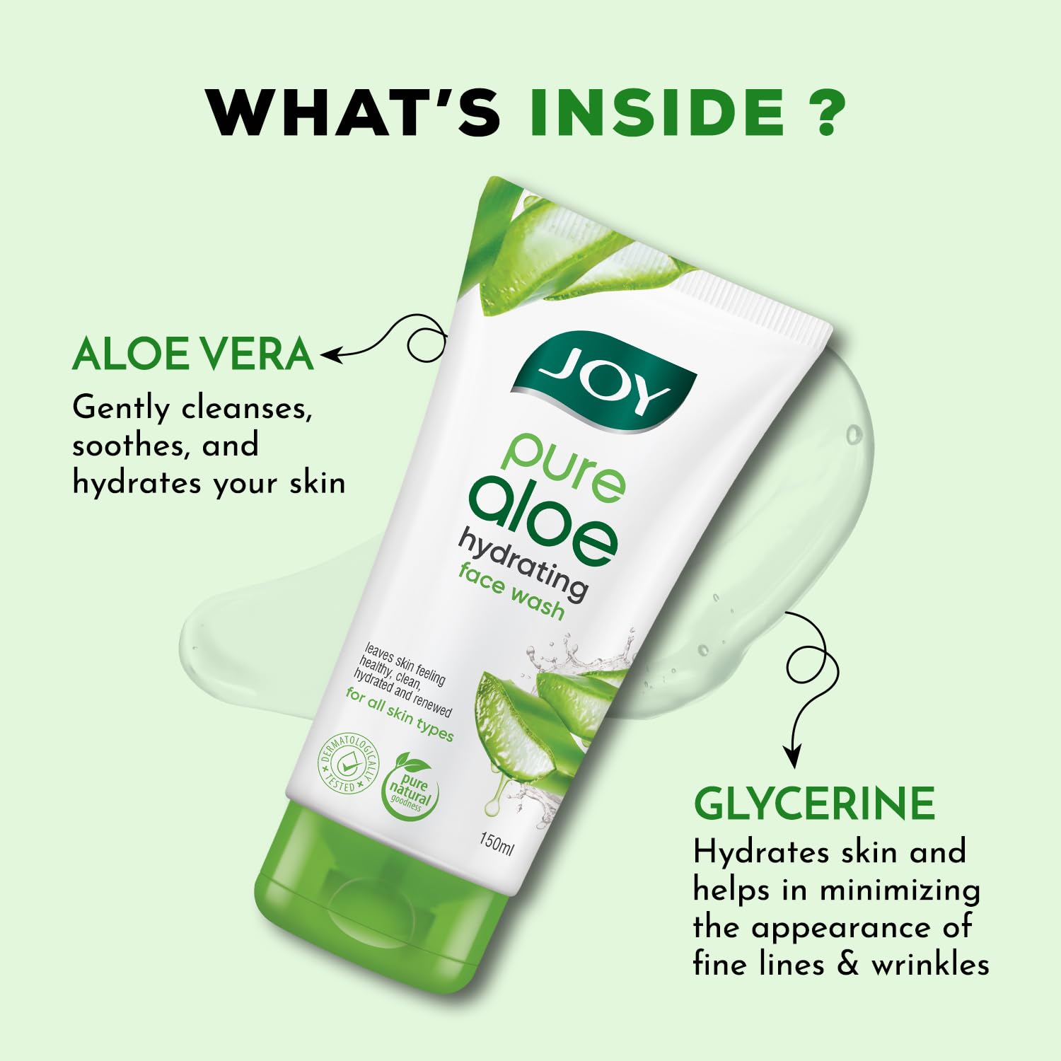 Joy Hydrating Aloe Vera Face Wash for Summers – view 3