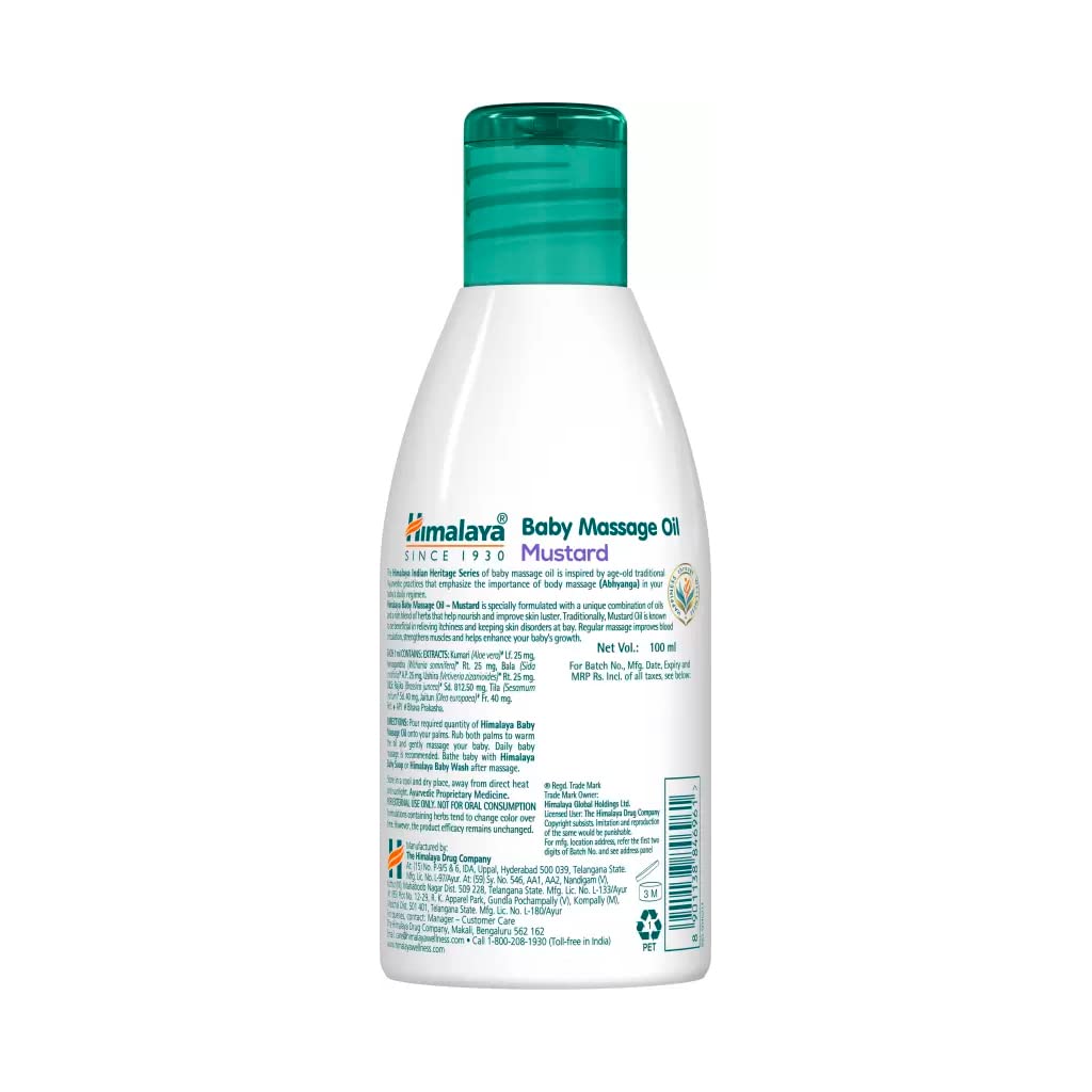 Himalaya Baby Massage Oil (Mustard) 100 ml – view 2