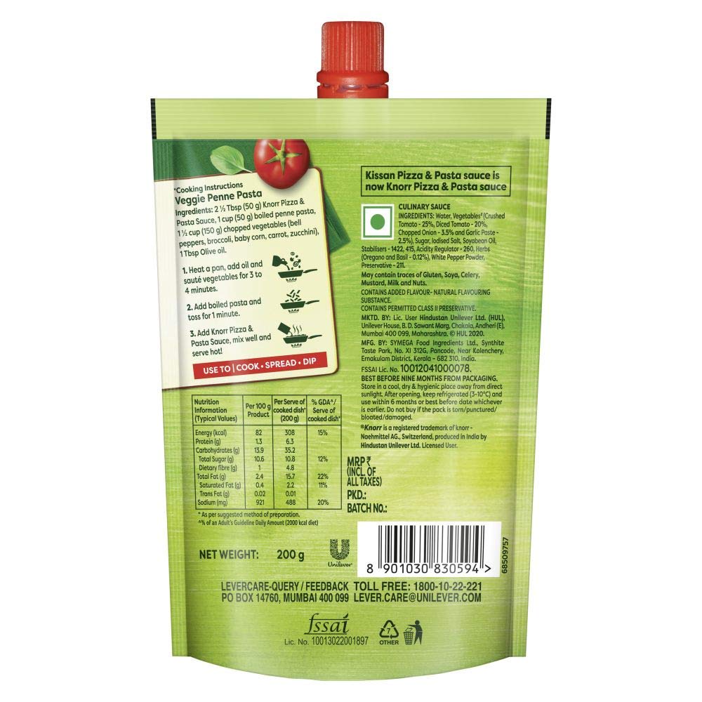 Knorr Pizza & Pasta Sauce, 200 g – view 2