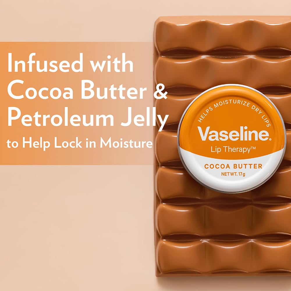 Vaseline Lip Tins Cocoa Butter, 17G ( Clear ) – view 6