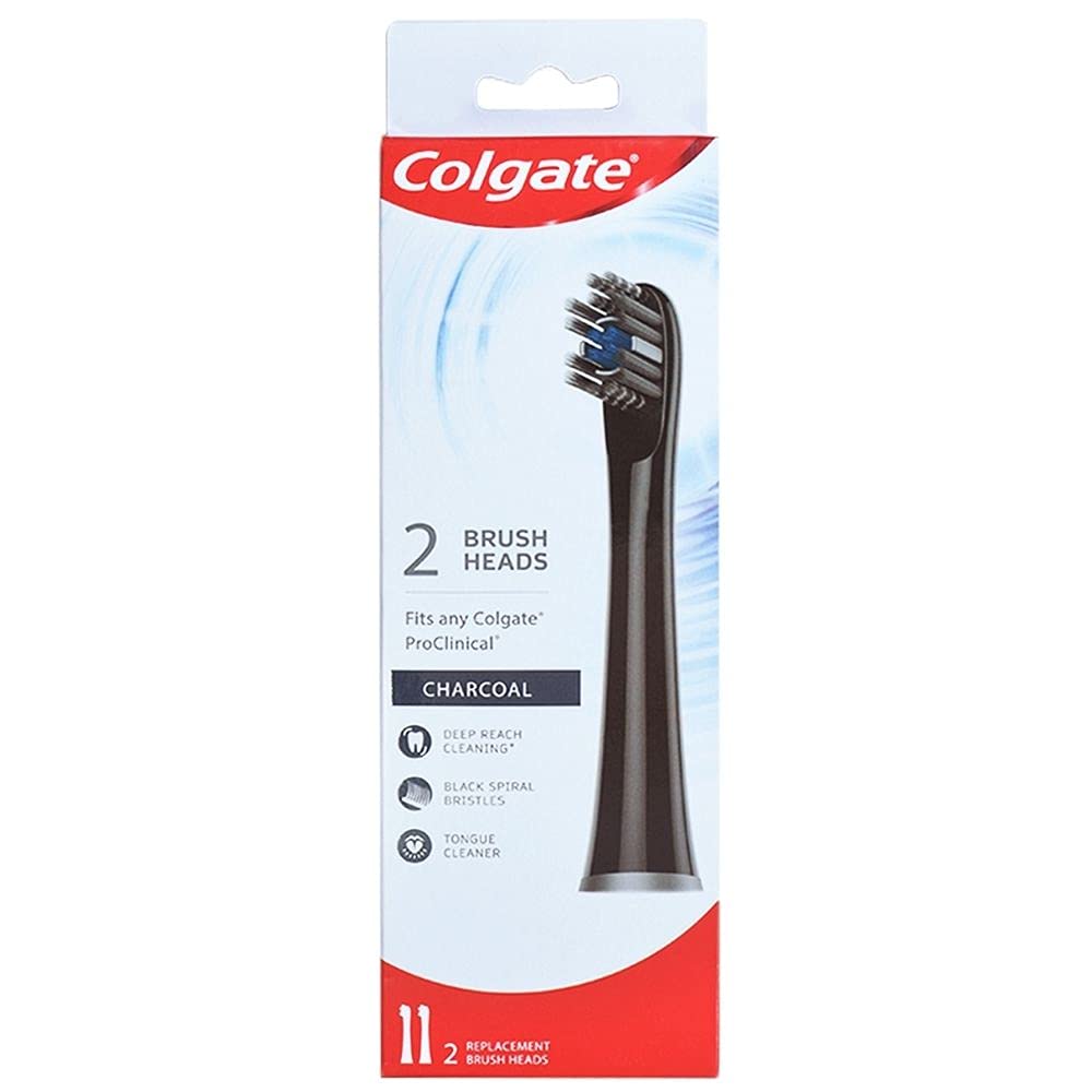 Colgate Pro-Clinical 150 Charcoal Battery Powered Toothbrush Refills - 2 Pieces – view 2