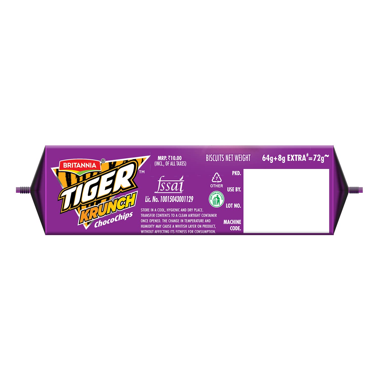 Britannia Tiger Krunch Chocochips Cookies, 63gm – view 3