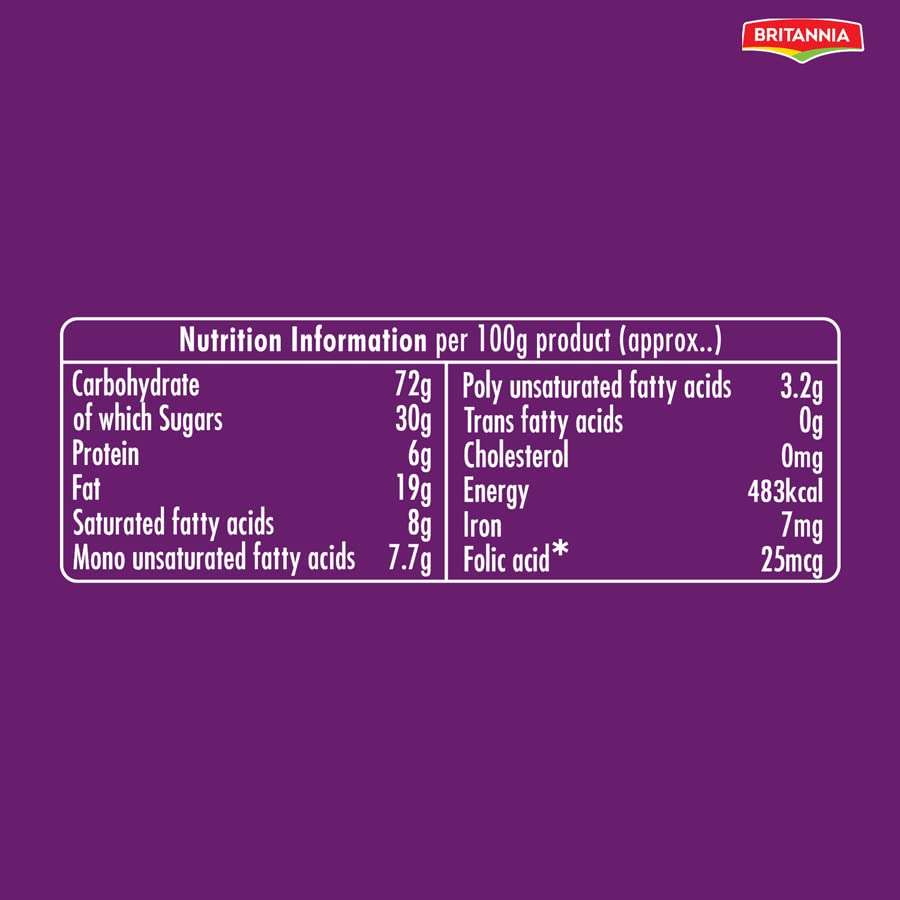 Britannia Tiger Krunch Chocochips Cookies, 63gm – view 6
