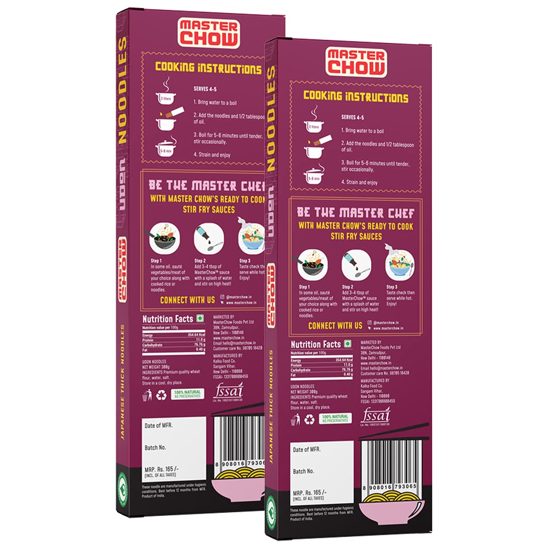 MasterChow Healthy Wheat Udon Noodles - Pack of 2 – view 2