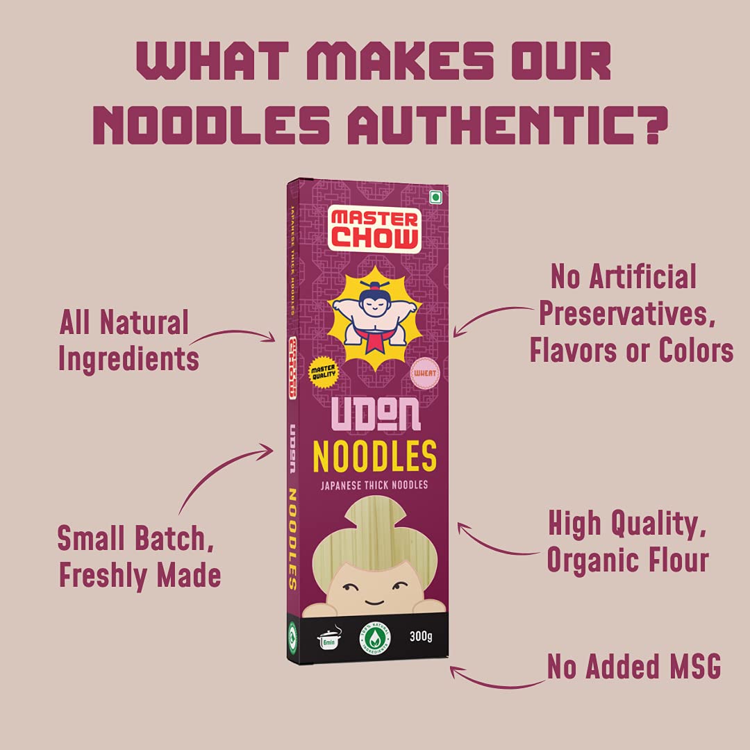 MasterChow Healthy Wheat Udon Noodles - Pack of 2 – view 3
