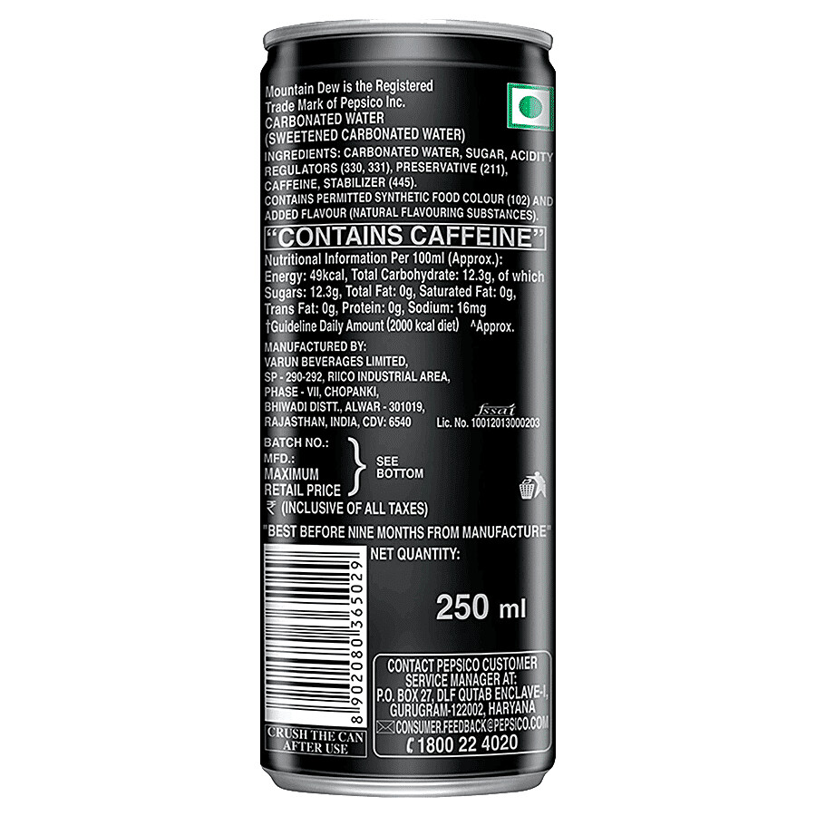 Mountain Dew Soft Drink 250 ml – view 3