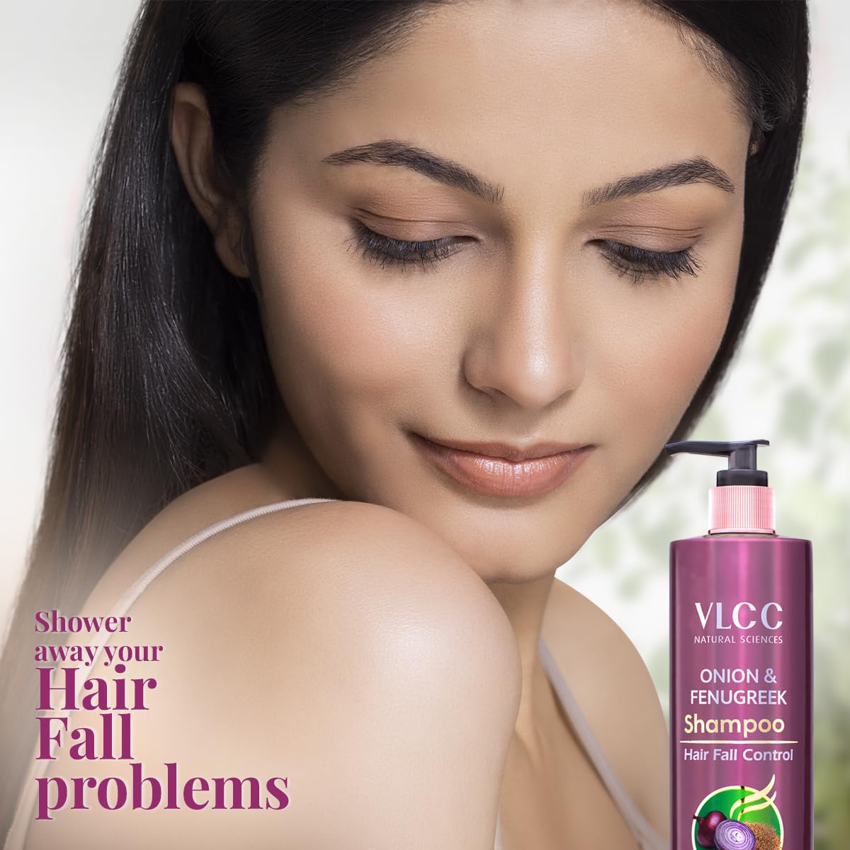 VLCC Onion & Fenugreek Shampoo For Hair Fall Control - 300ml – view 5
