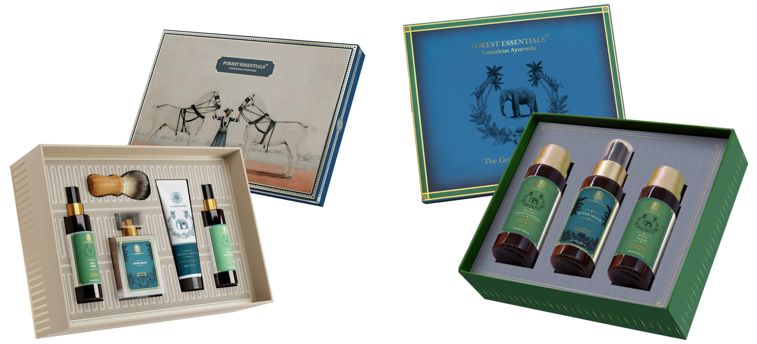 Forest Essentials Gentlemen's Gift Box & Forest Essentials Essentials For Him Combo