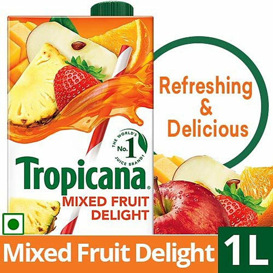 Tropicana mixed fruit juice 1 L retail pack front view