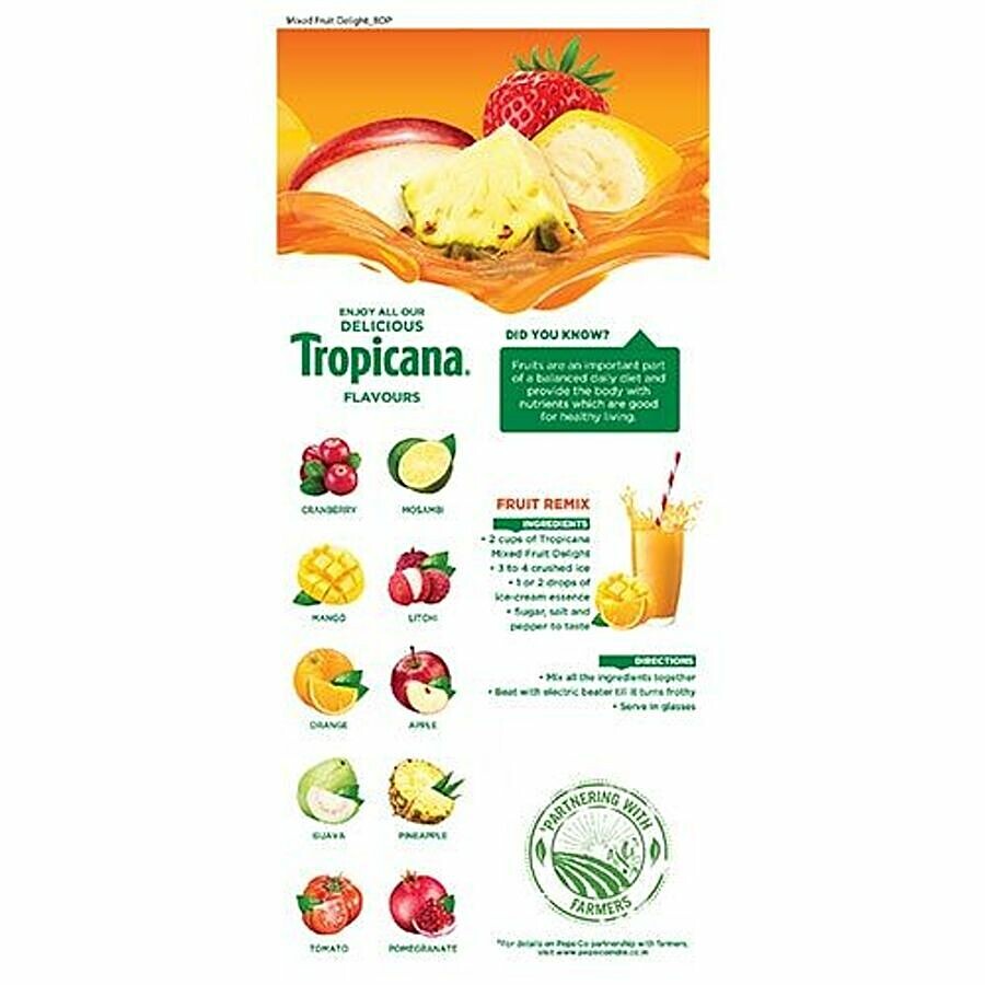Tropicana Fruit Juice - Delight, Mixed Fruit 1 L – view 3