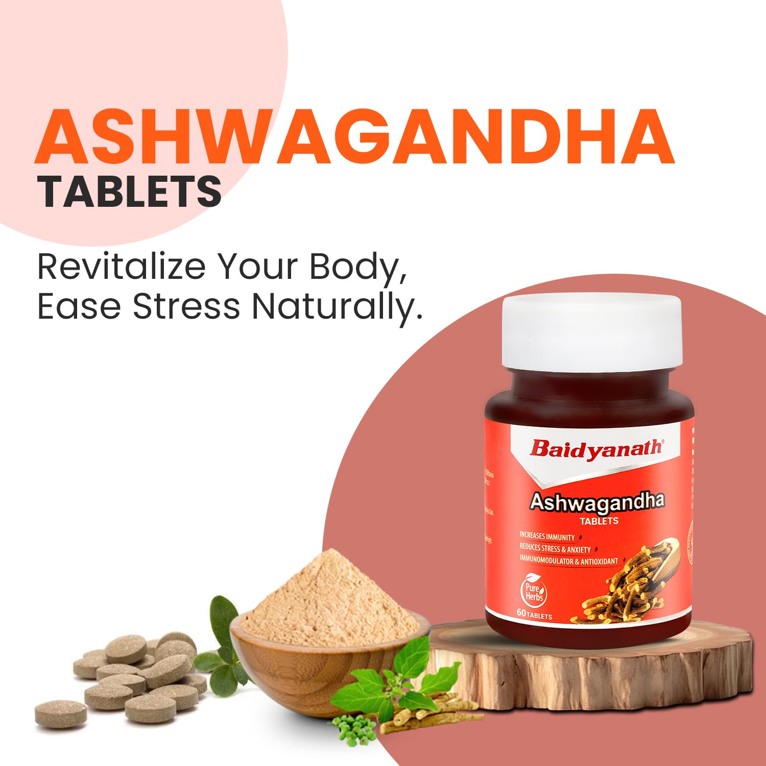 Baidyanath Ashwagandha 60 Tablets for General Wellness – view 2