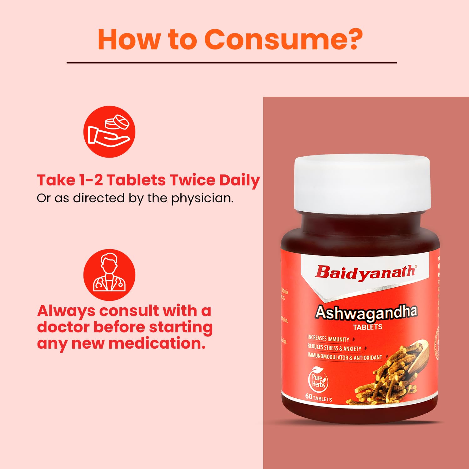 Baidyanath Ashwagandha 60 Tablets for General Wellness – view 5