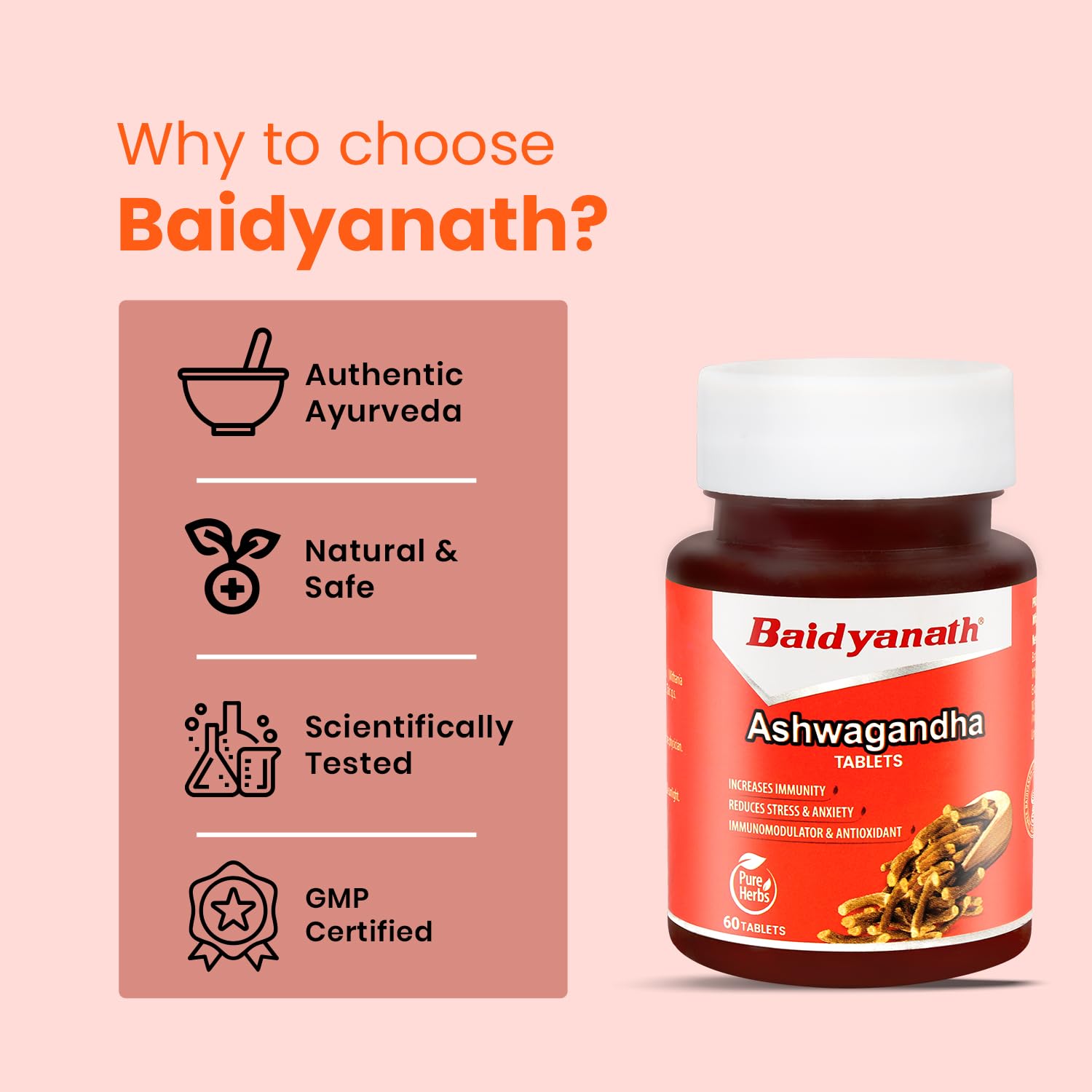Baidyanath Ashwagandha 60 Tablets for General Wellness – view 6