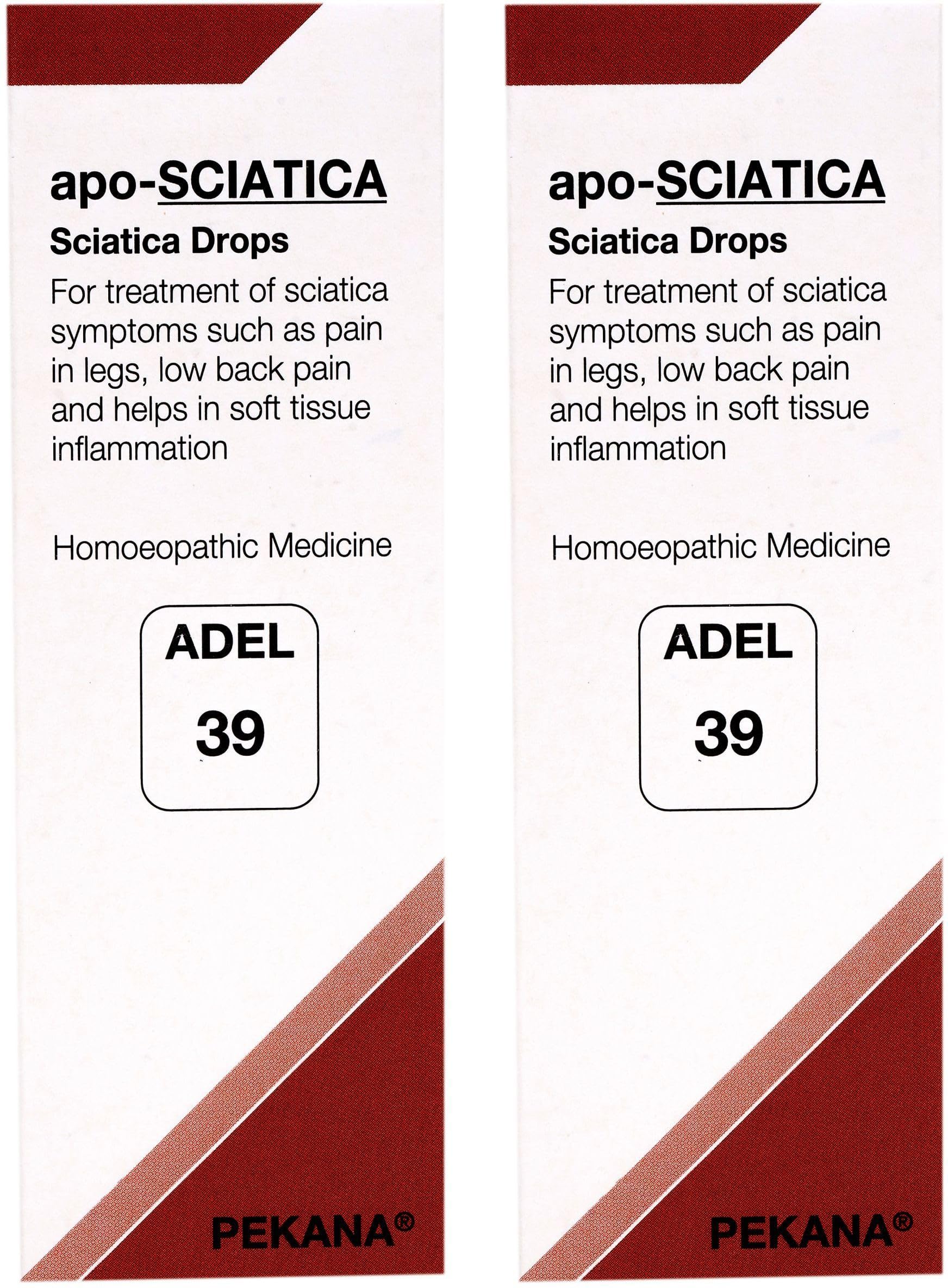 Pack of 2 ADEL No. 39 Apo-Sciatica drops