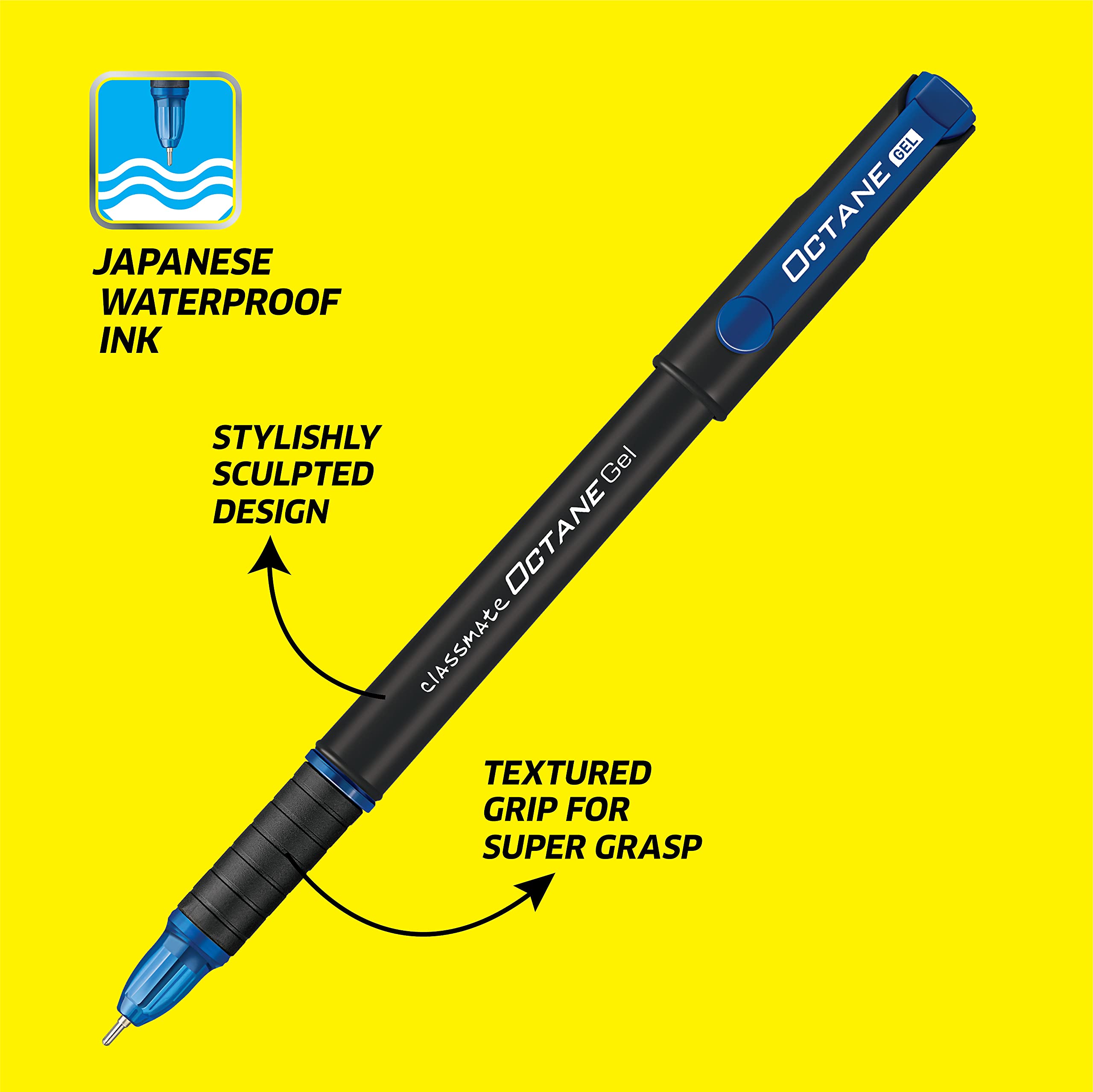 Classmate Octane- Blue Gel Pens (Pack of 10) – view 3