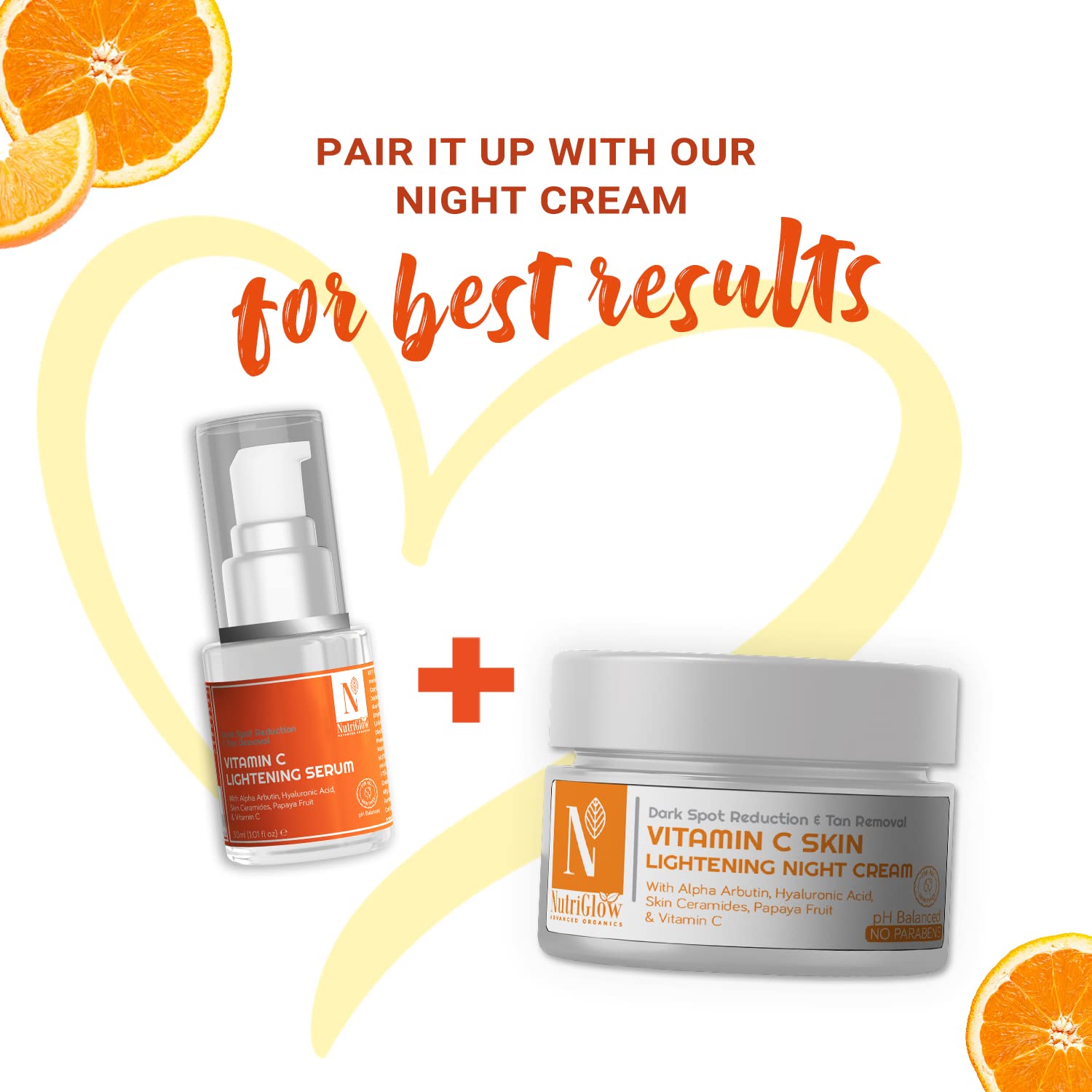 NutriGlow Advanced Organics Vitamin C Serum with Hyaluronic Acid - 30ml – view 6