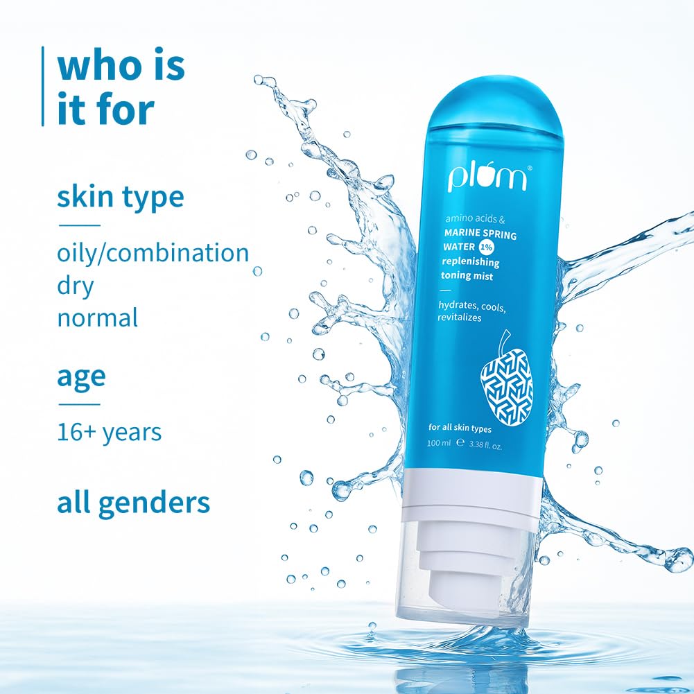 Plum 1% Marine Spring Water Replenishing Toning Mist Spray with Amino Acids – view 4