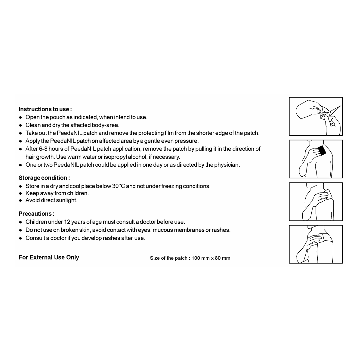 Peedanil Pain Relief Patch 21 g – view 4