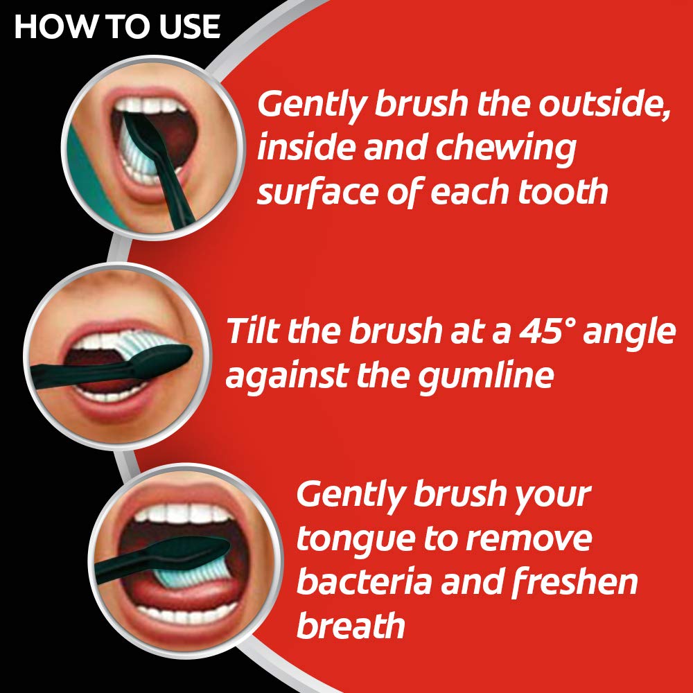 Colgate Total Deep Clean Antibacterial Toothpaste for Whole Mouth Health, 185g, Advanced Health for 7 Dental Problems and Slimt Soft Charcoal Toothbrush (4 Pcs) – view 7