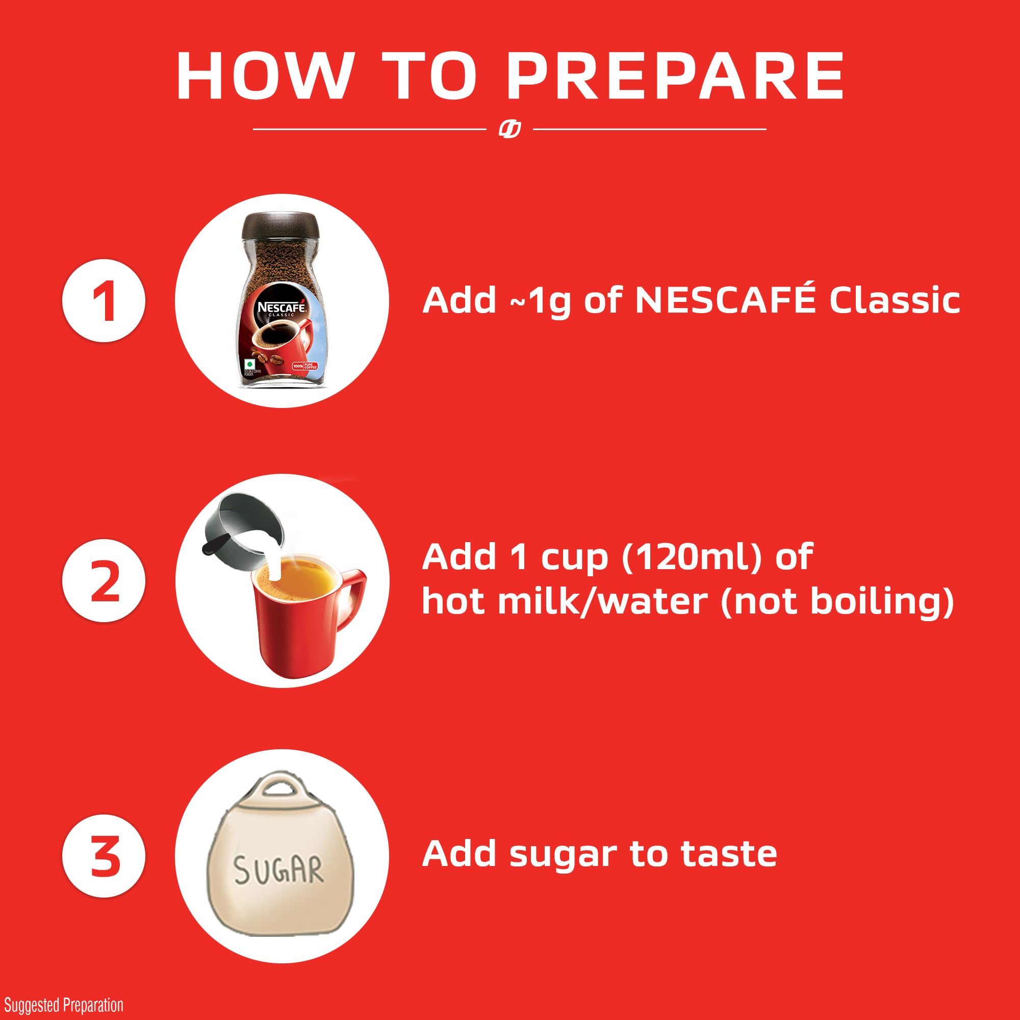 NESCAFE Classic Instant Coffee Powder with a FREE Red Mug, 190g – view 5