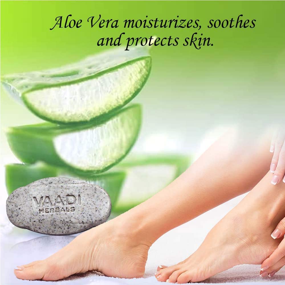 Vaadi Herbals Elbow Foot Knee Scrub Soap with Almond and Walnut Scrub, 75g x 3 – view 3