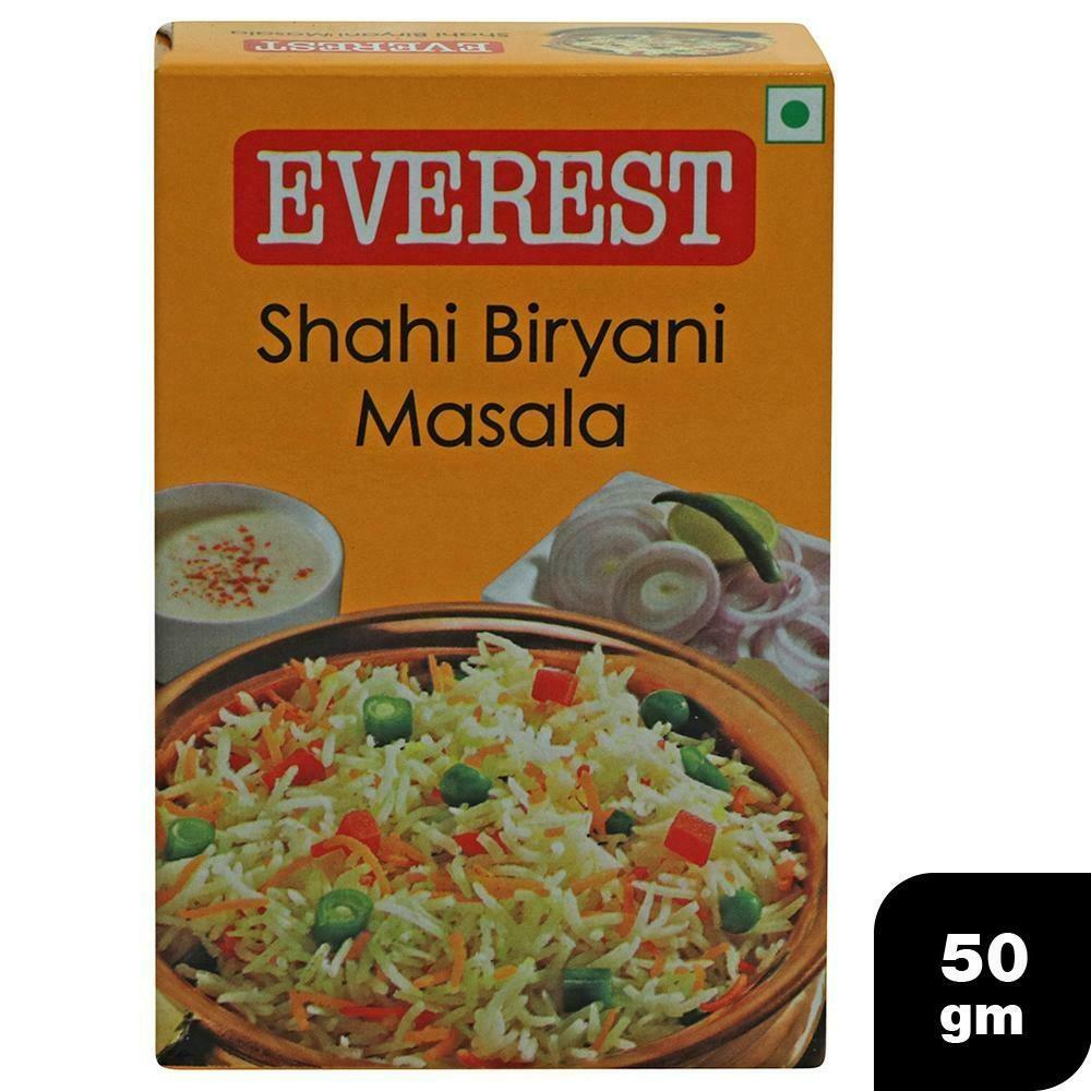 Front pack of Everest Shahi Biryani Masala 50 g