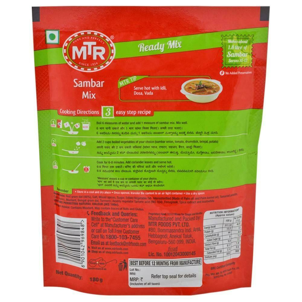 MTR Instant Sambhar Mix 180 G – view 2