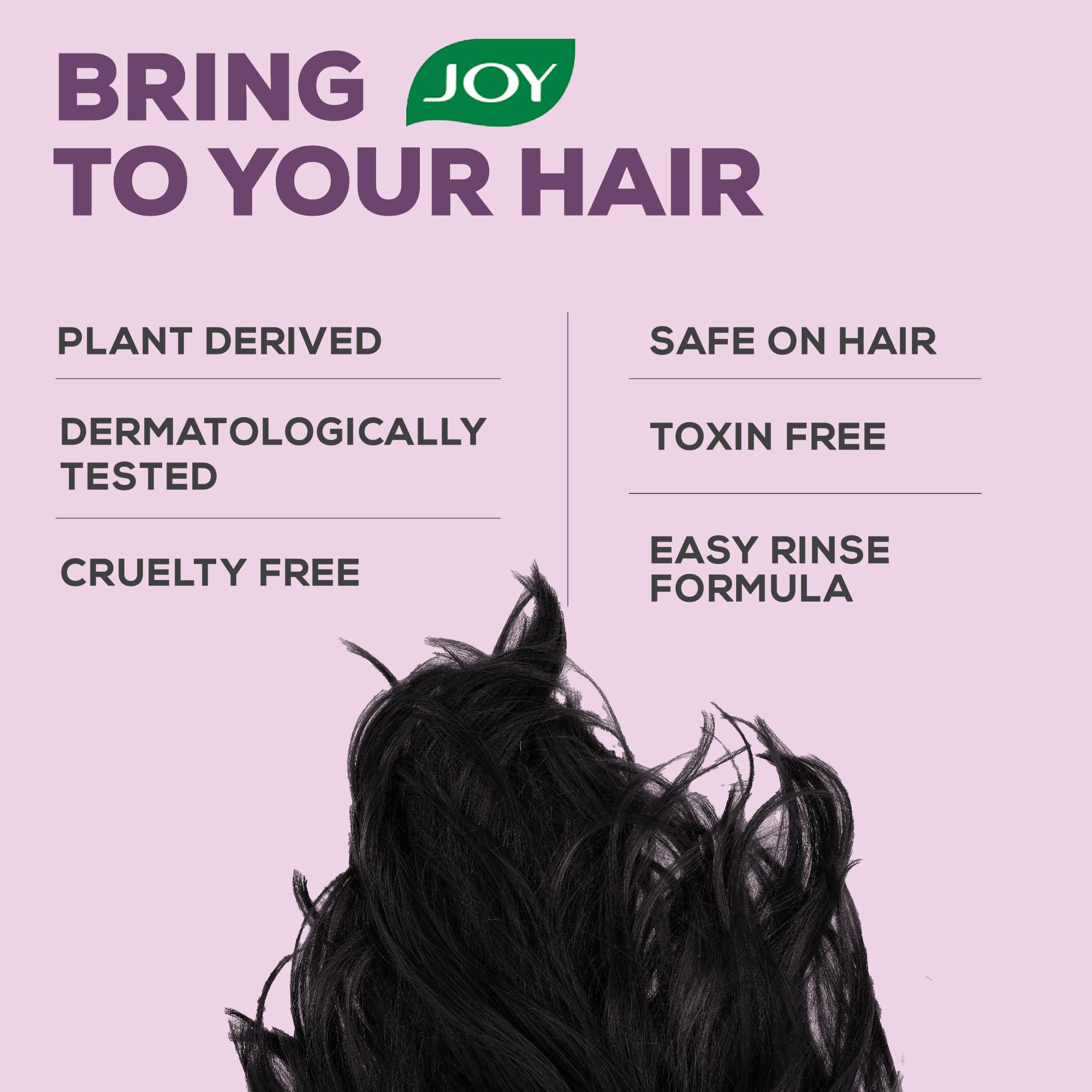 Joy Hair Fruits Shining Black Conditioning Shampoo Enriched with Amla & Black Grapes, 340 ml – view 5