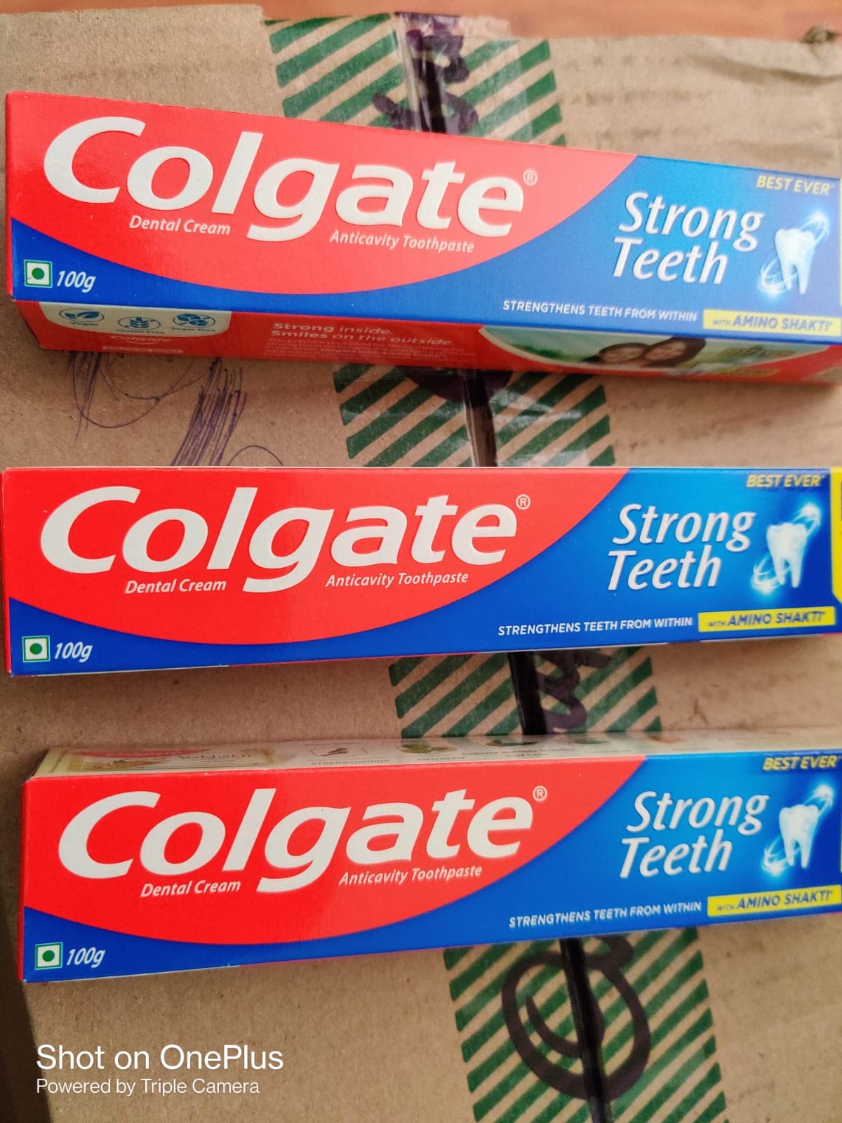 Colgate Toothpaste Dental Cream Strong Teeth - 100Gm (Pack of 3) – view 3