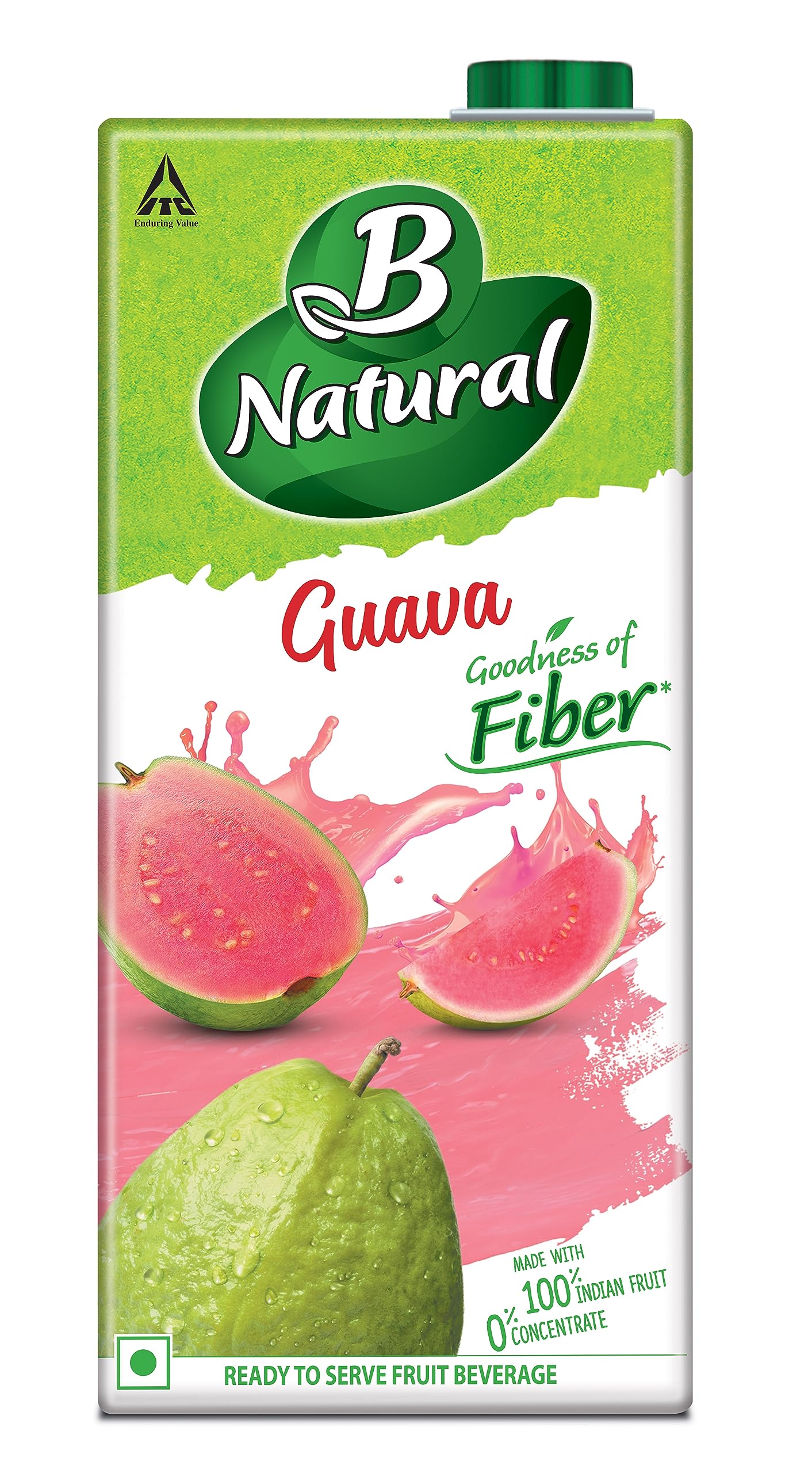 B Natural Guava Juice, Goodness of Fiber, 1 Litre