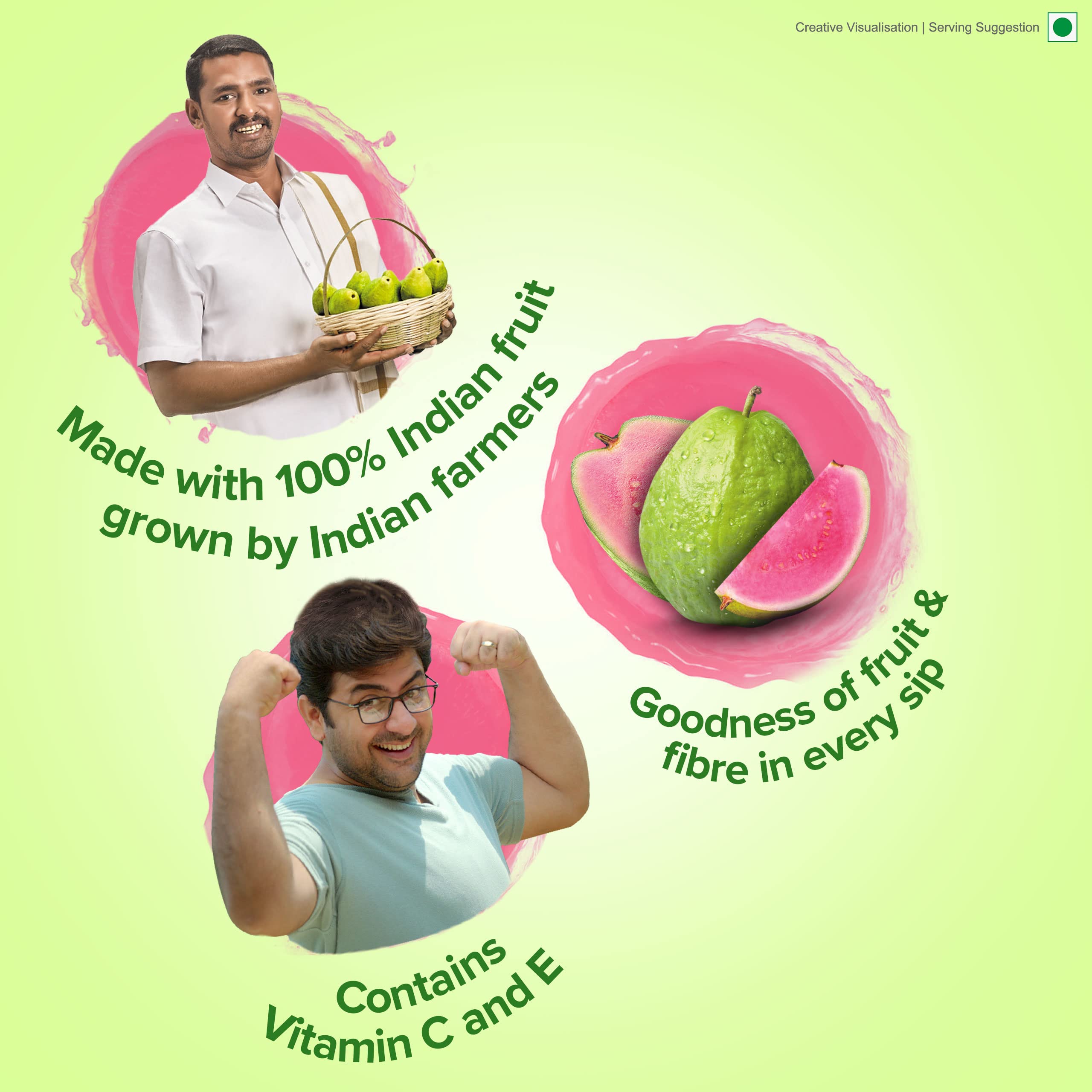 B Natural Guava Juice, Goodness of Fiber, 1 Litre – view 3