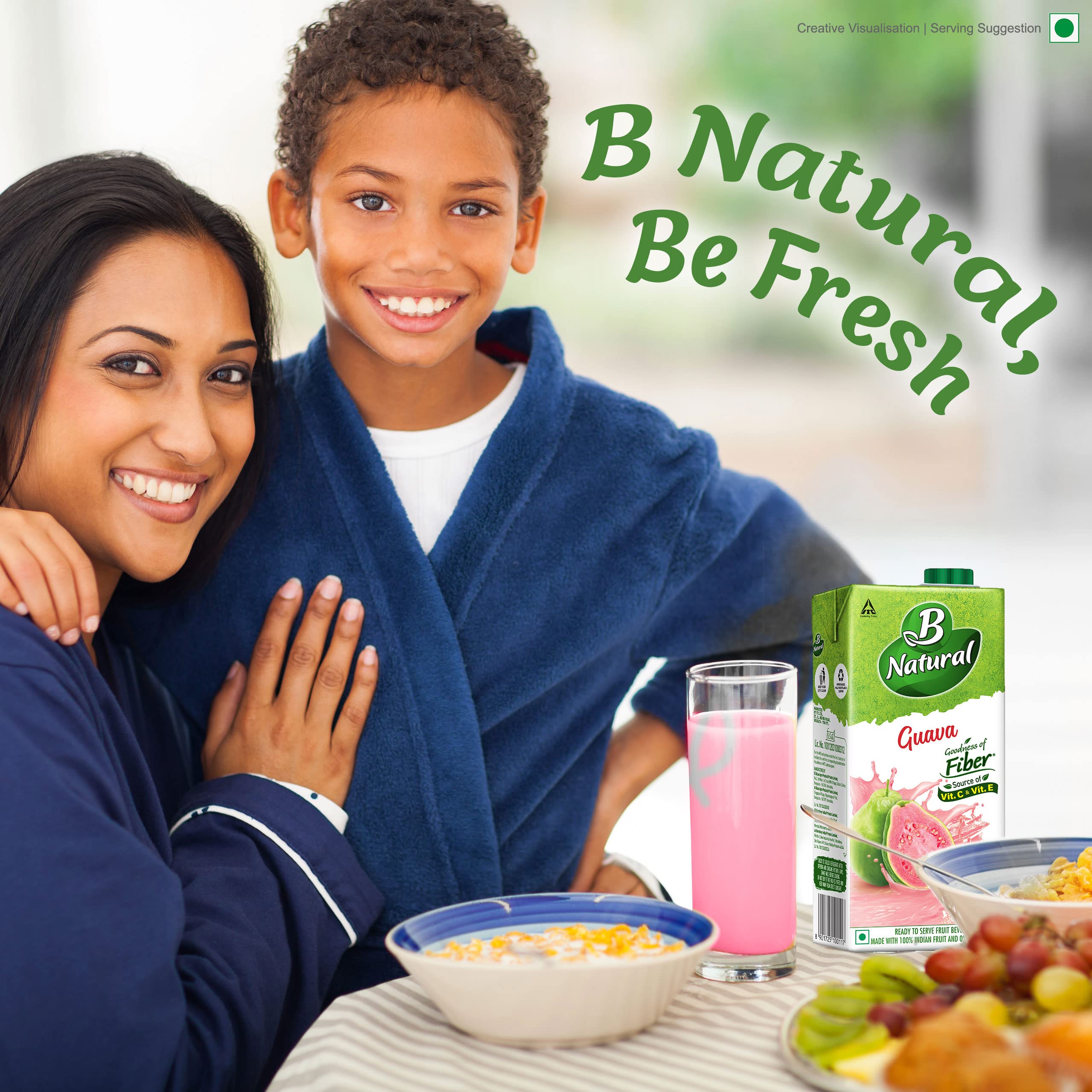 B Natural Guava Juice, Goodness of Fiber, 1 Litre – view 4
