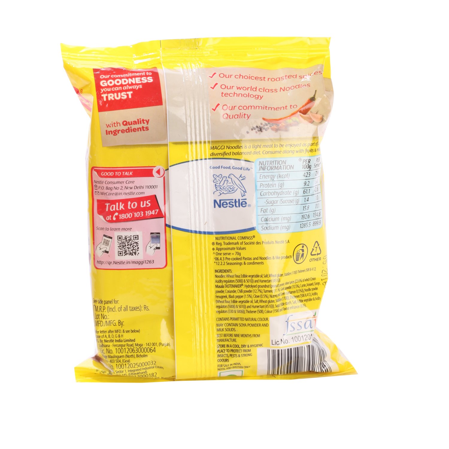 Maggi Preservative Free Masala Noodles , 70 Grams Pack – view 2