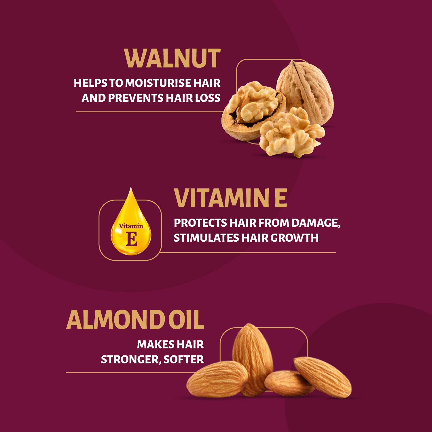 Hair & Care Dry Fruit Oil with Walnuts, Almonds & Vitamin E – view 3