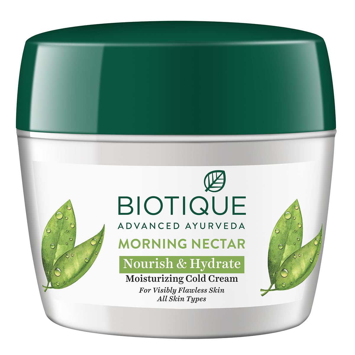 Biotique Morning Nectar face cream container for daily moisturizing